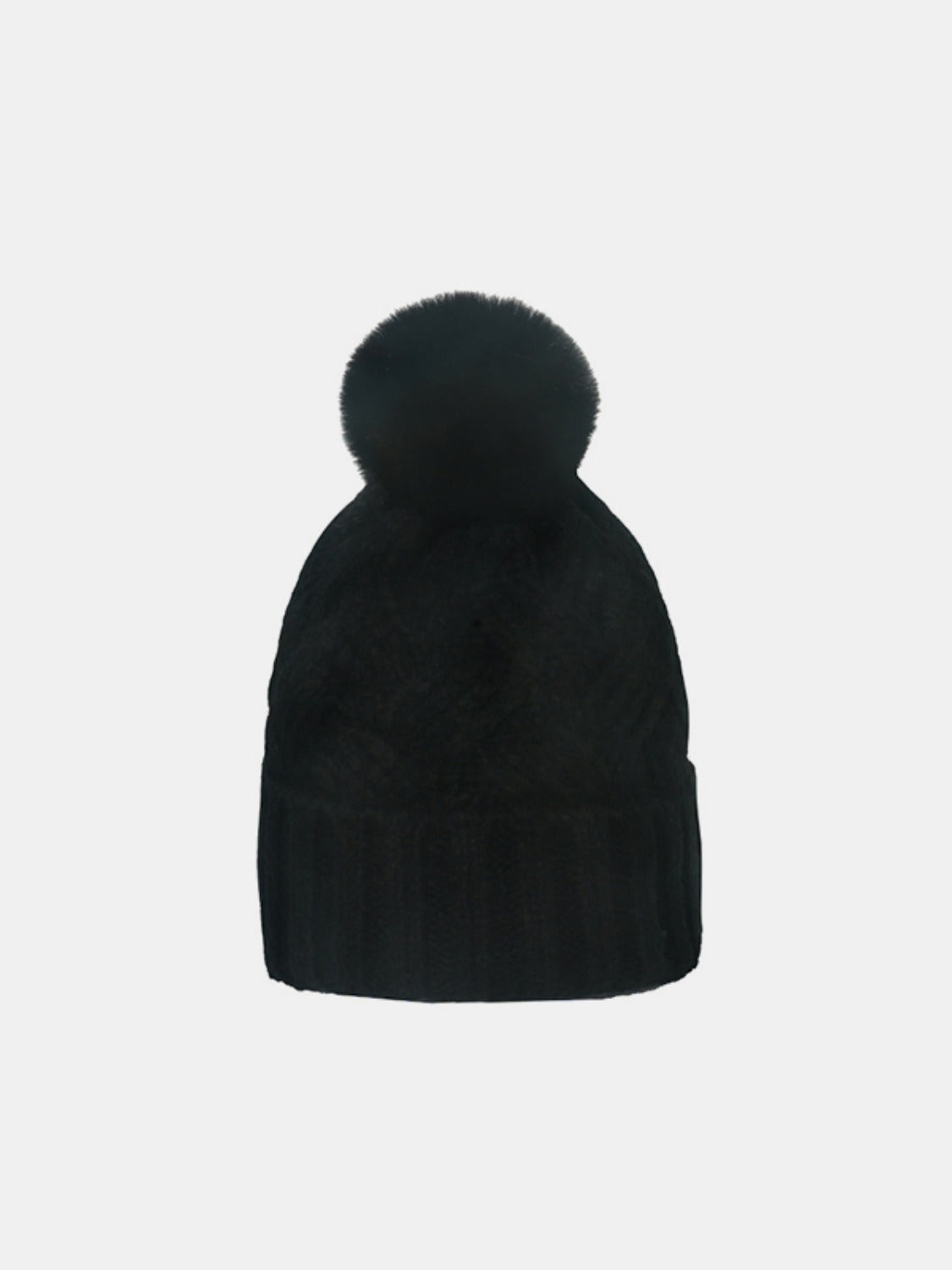 Roll Rim Cable-Knit Hat-BEANIES-[Adult]-[Female]-Black-One Size-2022 Online Blue Zone Planet