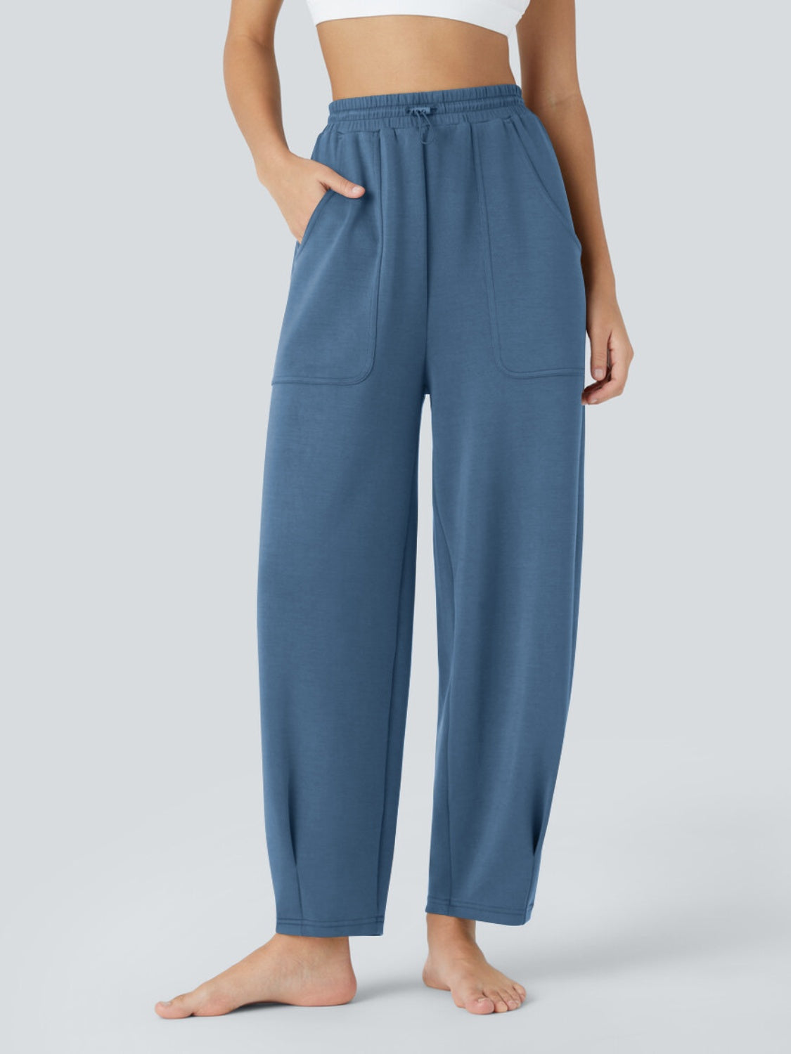 Blue Zone Planet | Lovelet Drawstring Pants with Pockets-BOTTOMS SIZES SMALL MEDIUM LARGE-[Adult]-[Female]-2022 Online Blue Zone Planet