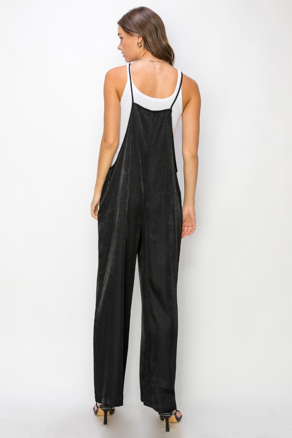 HYFVE Half Button Sleeveless Straight Jumpsuit-TOPS / DRESSES-[Adult]-[Female]-2022 Online Blue Zone Planet