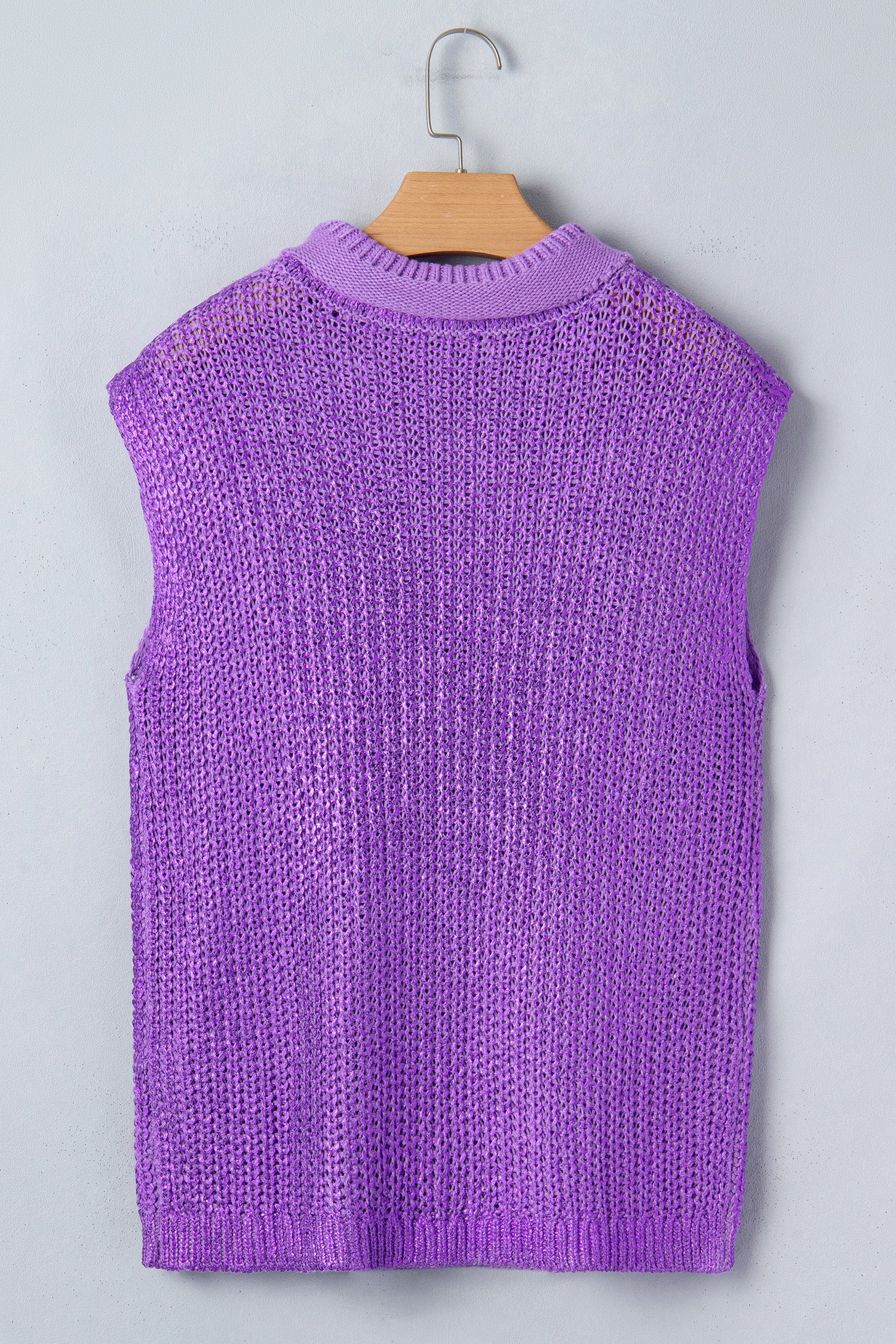 Wisteria Solid Color Knit High Neck Short Sleeve Sweater-TOPS / DRESSES-[Adult]-[Female]-2022 Online Blue Zone Planet