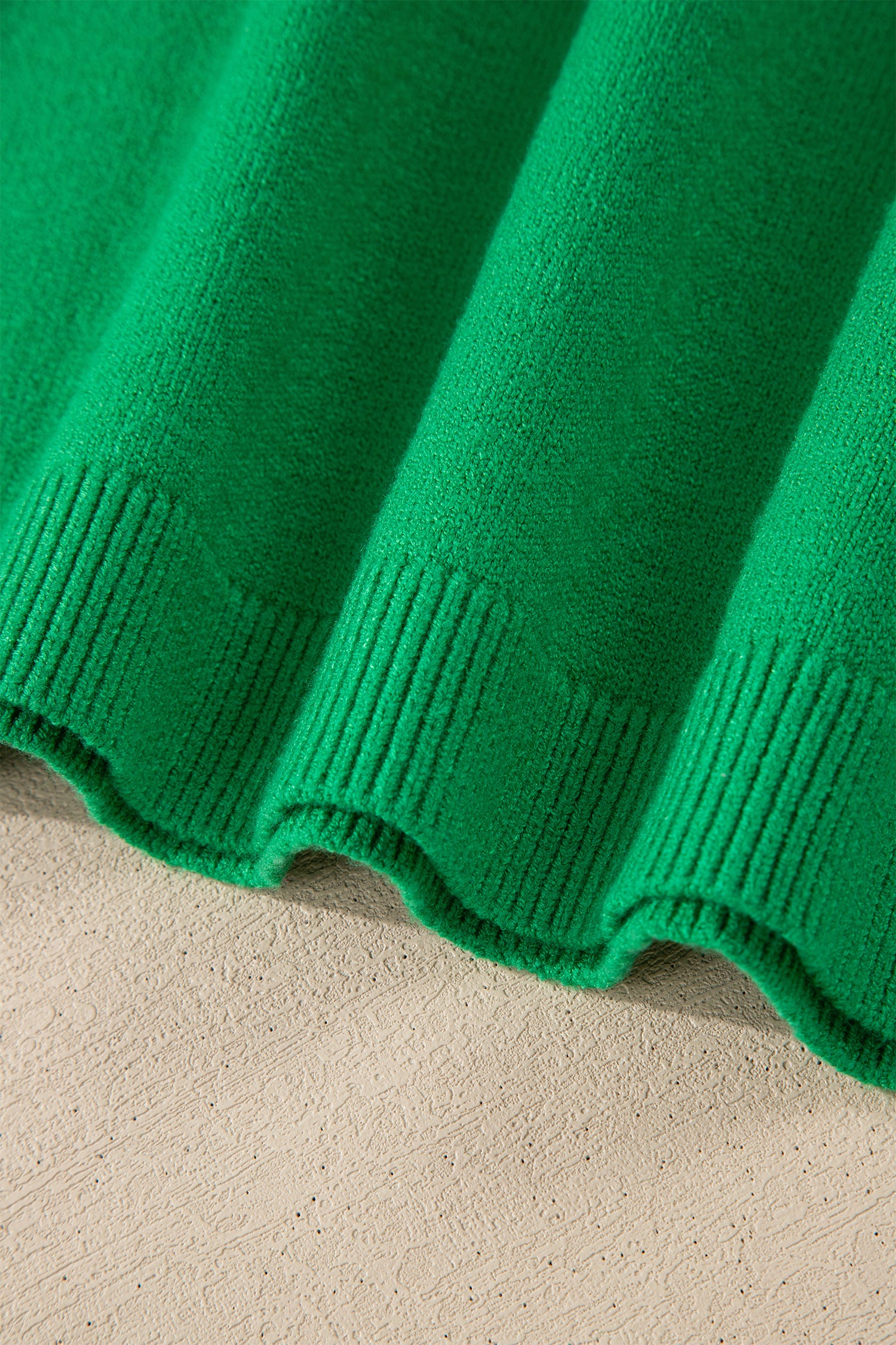 Bright Green Shiny Lucky Striped Flutter Sleeve Round Neck Sweater-TOPS / DRESSES-[Adult]-[Female]-2022 Online Blue Zone Planet