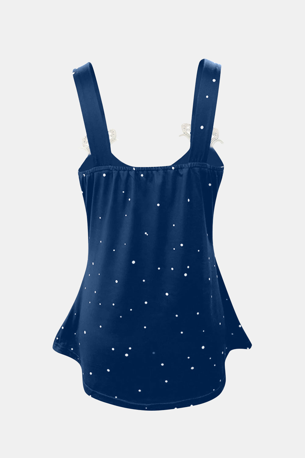 Blue Zone Planet | Lace Detail V-Neck Wide Strap Cami-TOPS / DRESSES-[Adult]-[Female]-2022 Online Blue Zone Planet