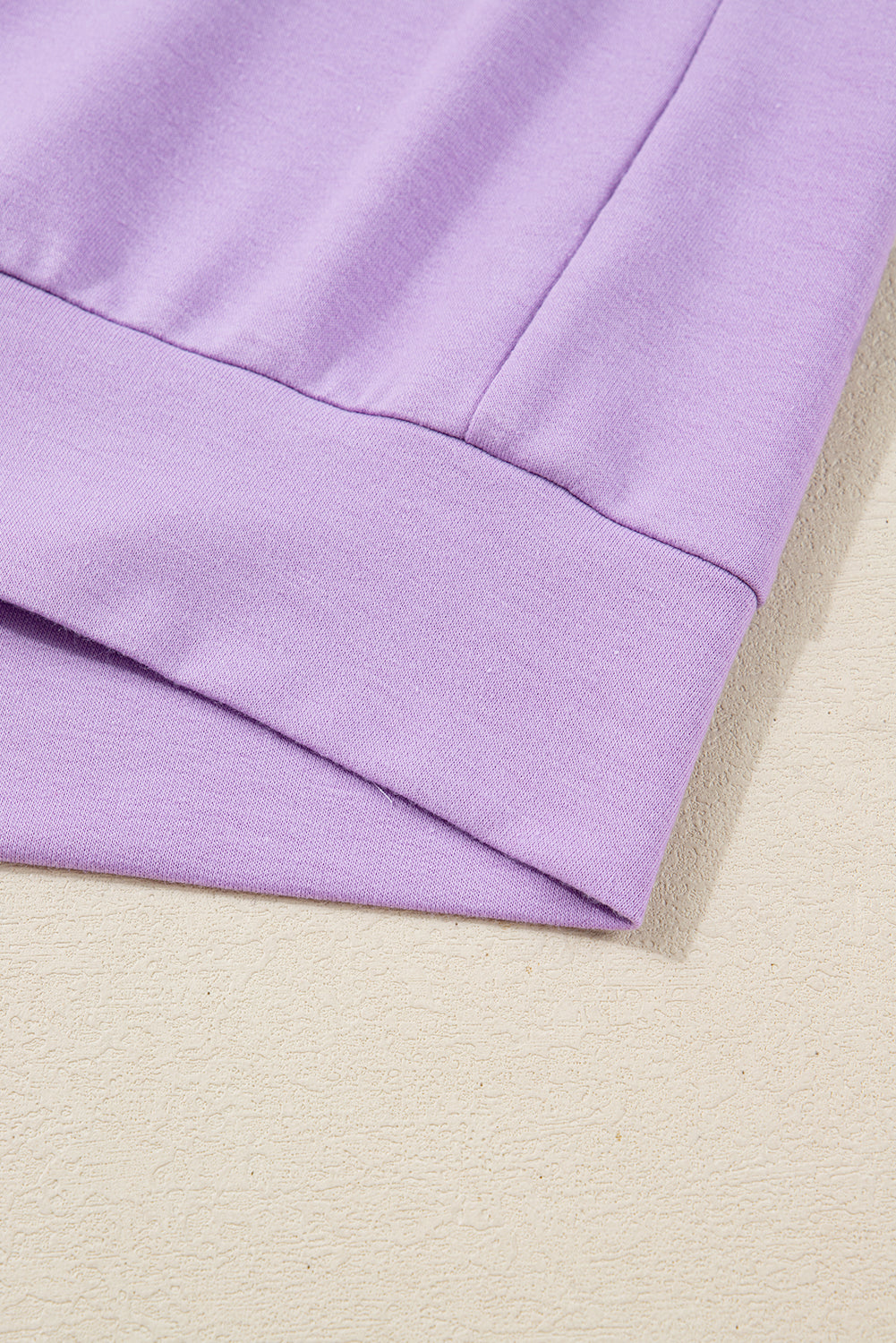 Purple Stripe Patchwork Buttoned Drop Shoulder Plus Size Pullover-Plus Size/Plus Size Tops/Plus Size Long Sleeve Tops-[Adult]-[Female]-2022 Online Blue Zone Planet