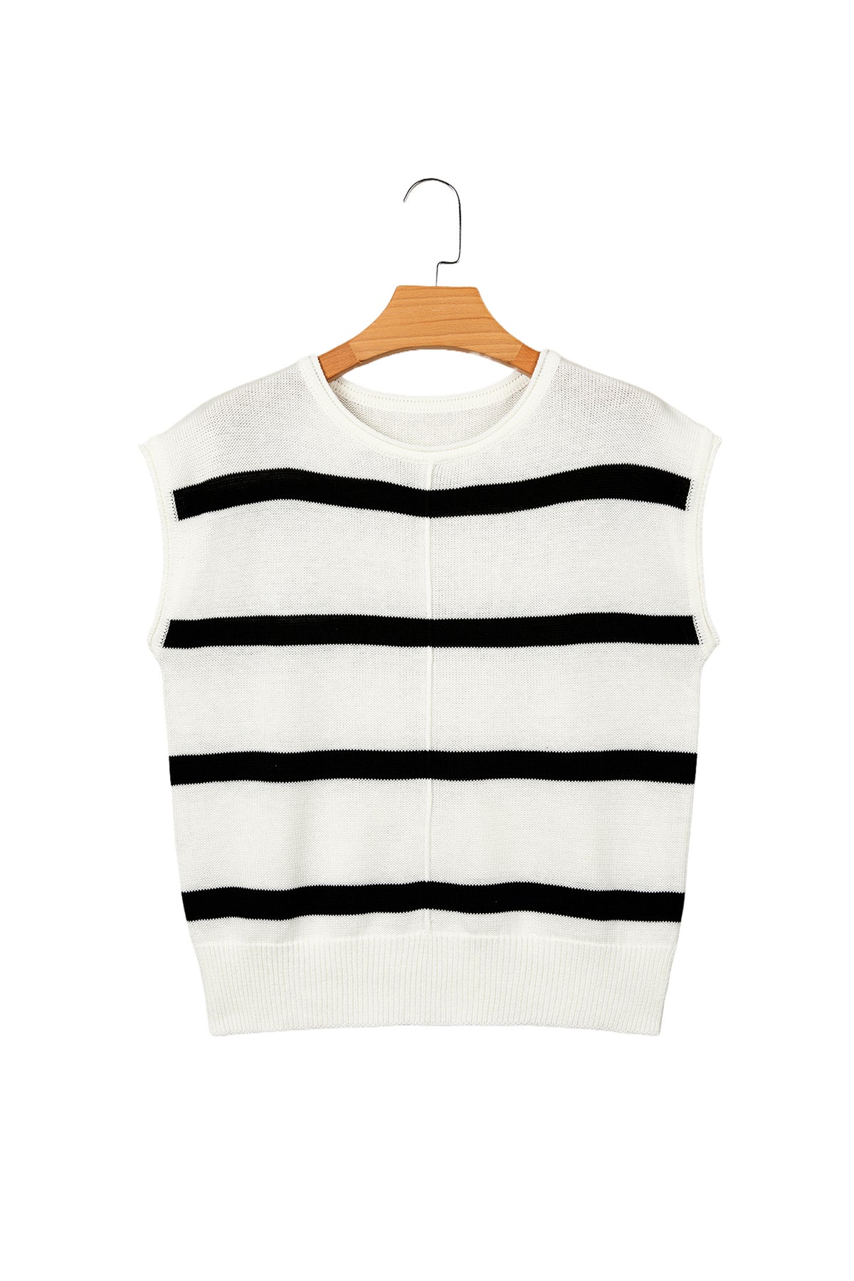 Rose Stripe Knit Western Short Sleeve Sweater-TOPS / DRESSES-[Adult]-[Female]-2022 Online Blue Zone Planet