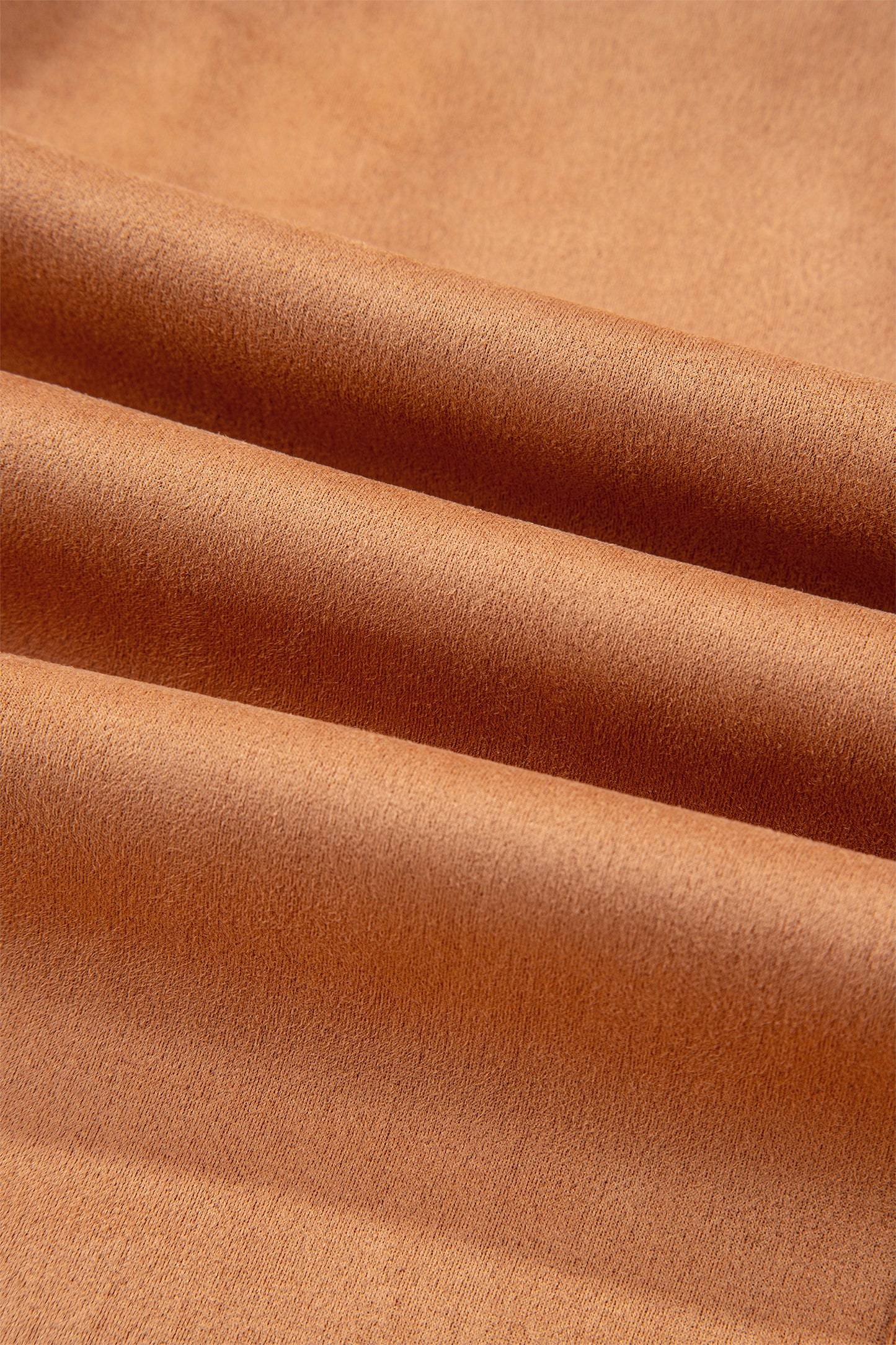 Thai Curry Collared V Neck Faux Suede Short Sleeve Shift Mini Dress-TOPS / DRESSES-[Adult]-[Female]-2022 Online Blue Zone Planet