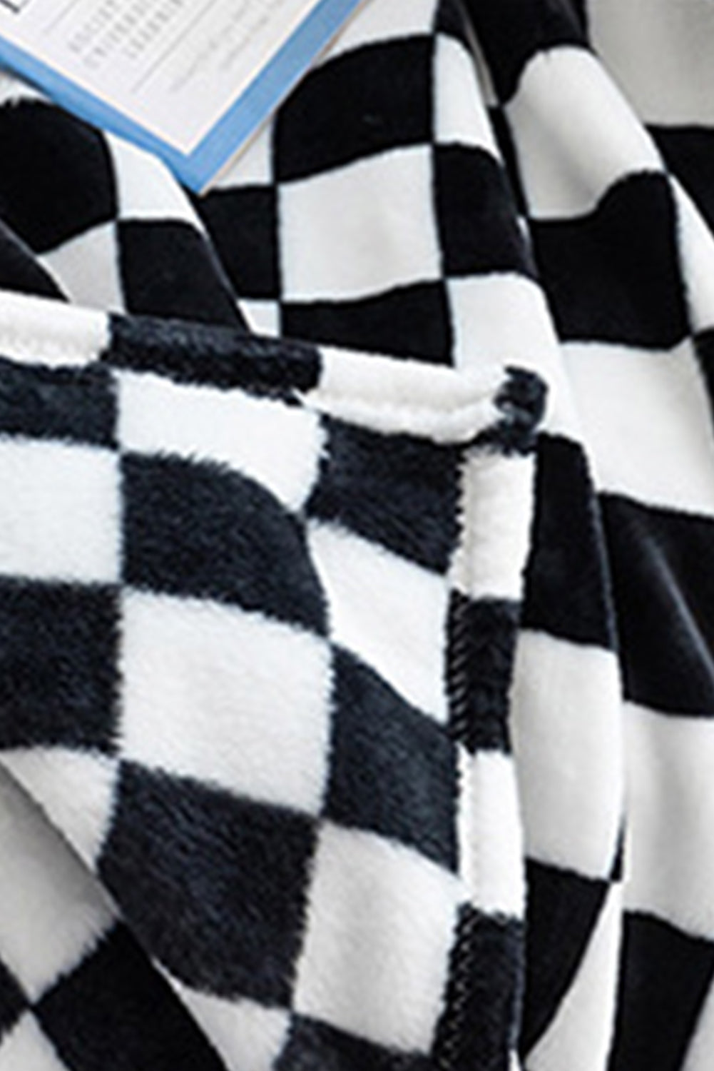 Black Checkerboard Printed Soft Throw Blanket-Accessories & Jewelry-[Adult]-[Female]-2022 Online Blue Zone Planet