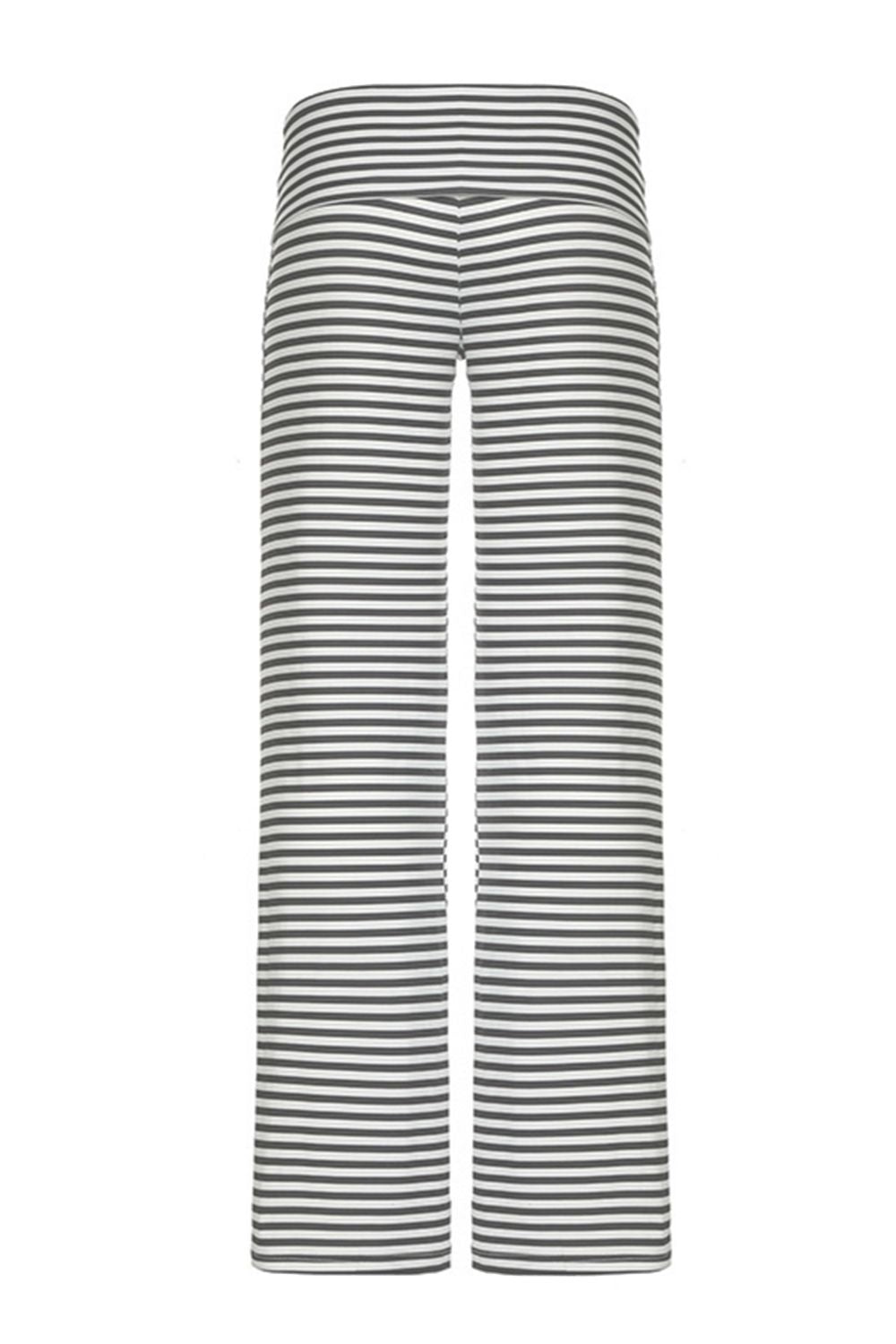 Striped Wide Leg Pants-BOTTOMS-[Adult]-[Female]-2022 Online Blue Zone Planet