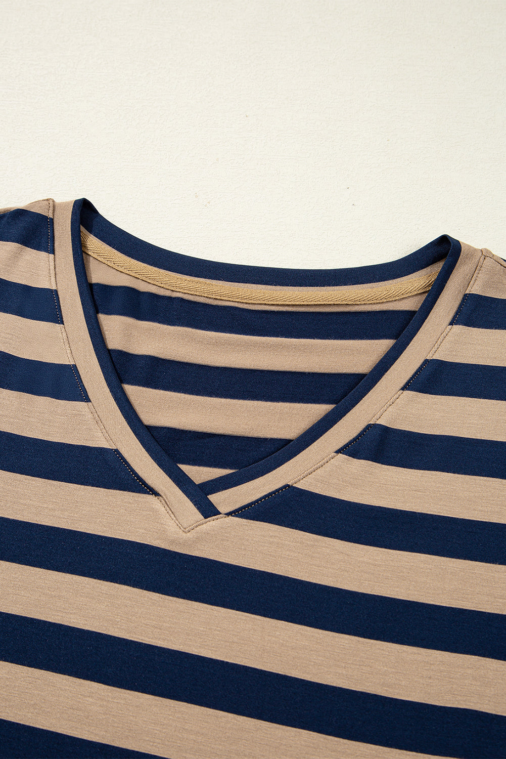 Black Stripe Print V Neck Maxi Dress With Side Splits-TOPS / DRESSES-[Adult]-[Female]-2022 Online Blue Zone Planet