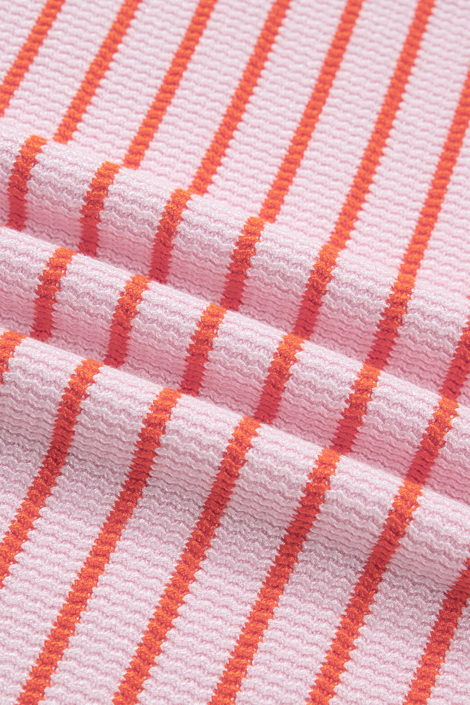 Pink Stripe Textured Knit Sleeveless Casual Sweater Top-TOPS / DRESSES-[Adult]-[Female]-2022 Online Blue Zone Planet