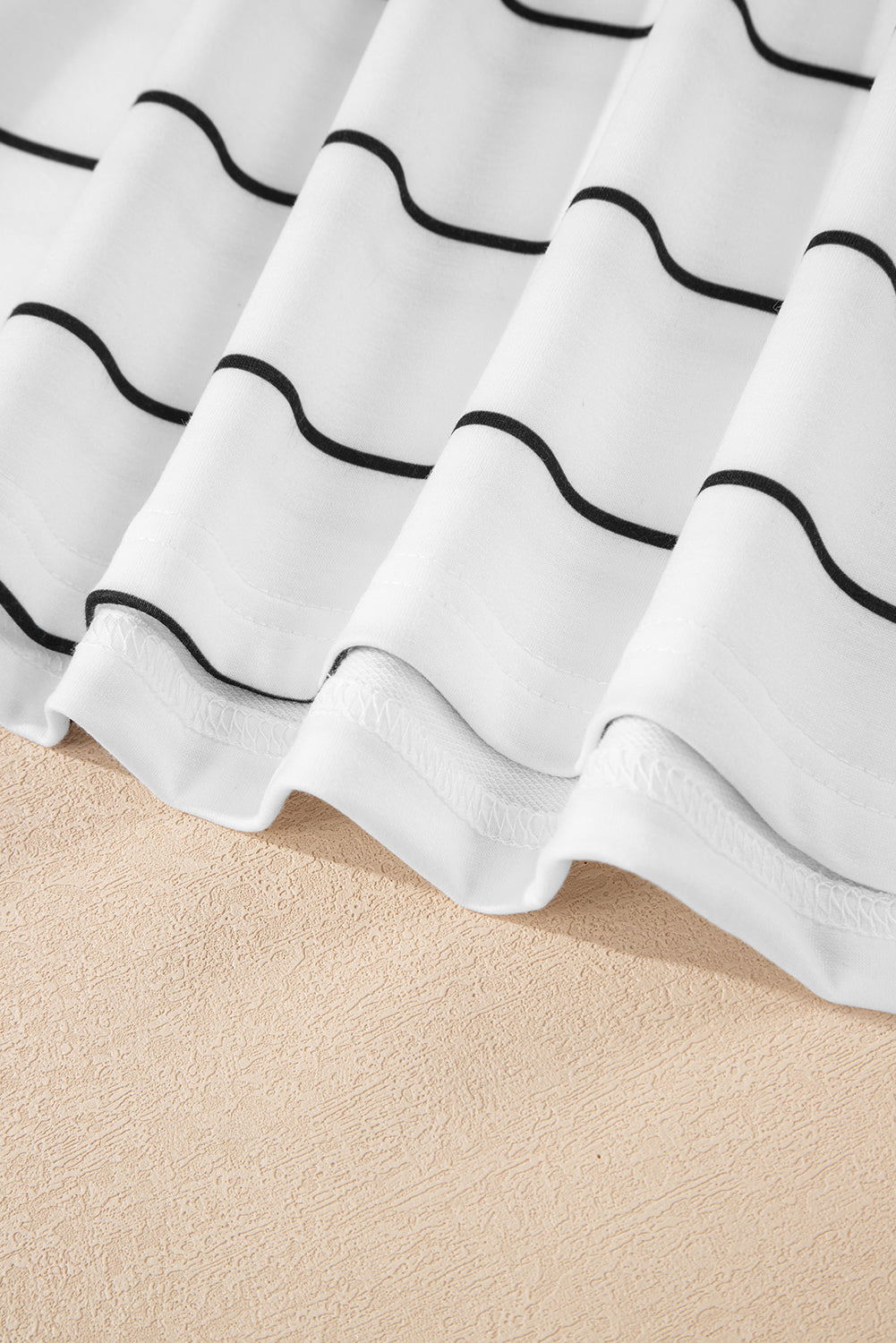 White Stripe Zip Up Drop Shoulder Pullover And Short 2pcs Outfit-Two Piece Sets/Short Sets-[Adult]-[Female]-2022 Online Blue Zone Planet