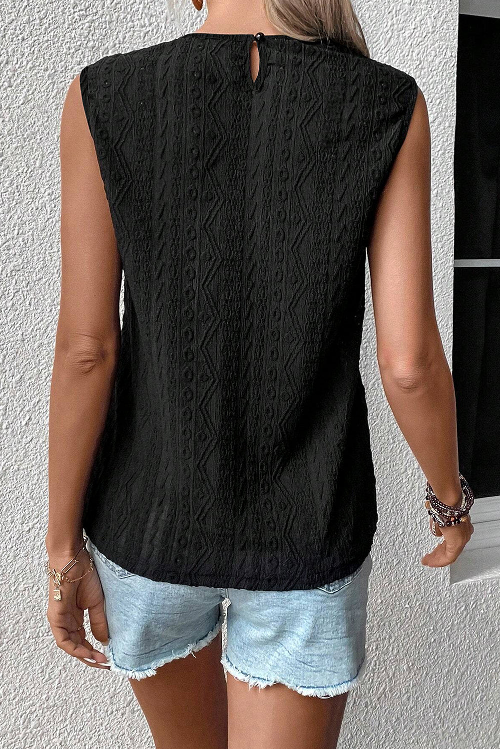 Apricot Guipure Lace Crochet Keyhole Back Tank Top-Tops/Tank Tops-[Adult]-[Female]-2022 Online Blue Zone Planet