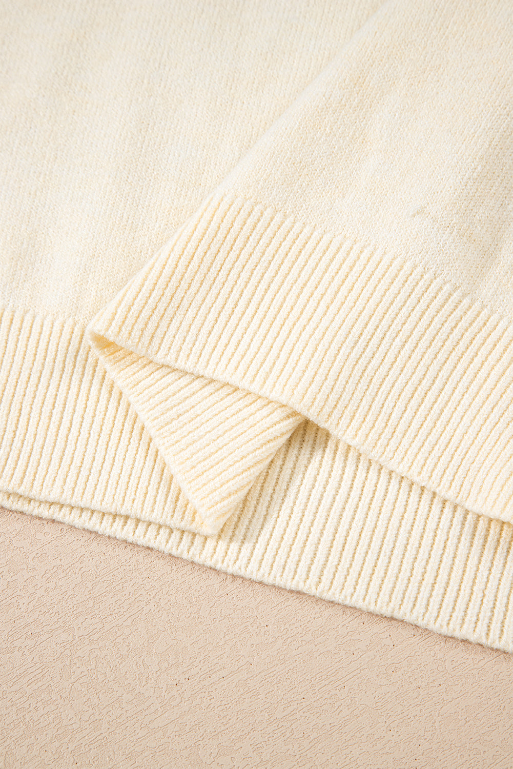 White Buttoned Bishop Sleeve Crew Neck Sweater-TOPS / DRESSES-[Adult]-[Female]-2022 Online Blue Zone Planet