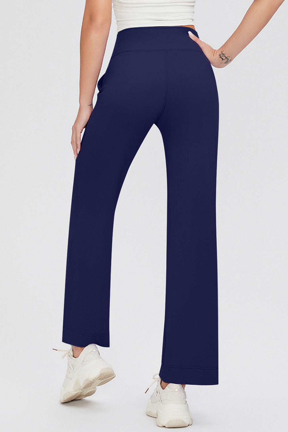 Basic Bae Full Size Drawstring High Waist Pants with Pockets-BOTTOMS SIZES SMALL MEDIUM LARGE-[Adult]-[Female]-2022 Online Blue Zone Planet