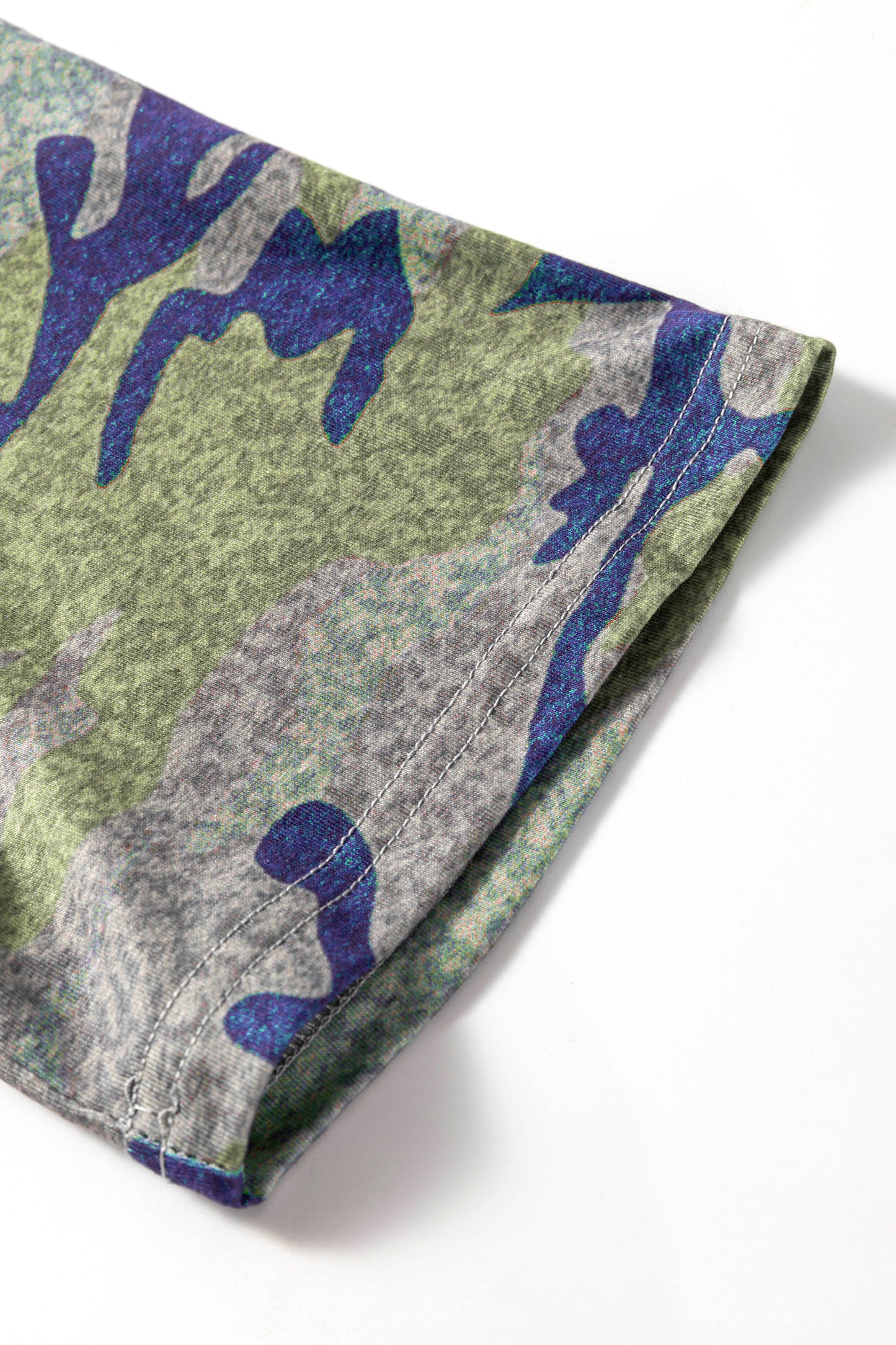 Multicolour Stylish Camouflage Print America Patriotic Tee-Tops/Tops & Tees-[Adult]-[Female]-2022 Online Blue Zone Planet