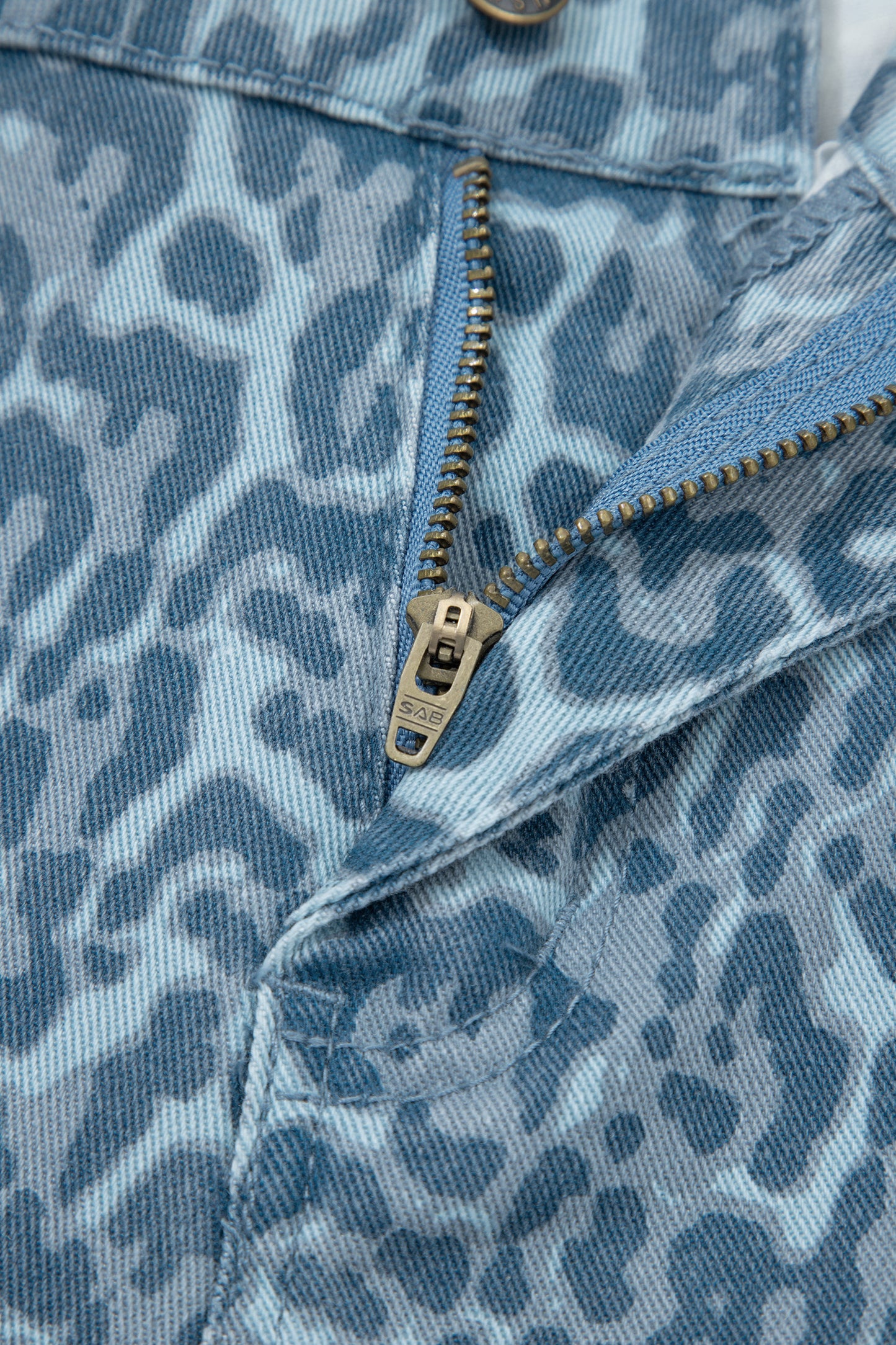 Gray Leopard Frayed Edge Wide Leg High Waist Jeans-Bottoms/Jeans-[Adult]-[Female]-2022 Online Blue Zone Planet