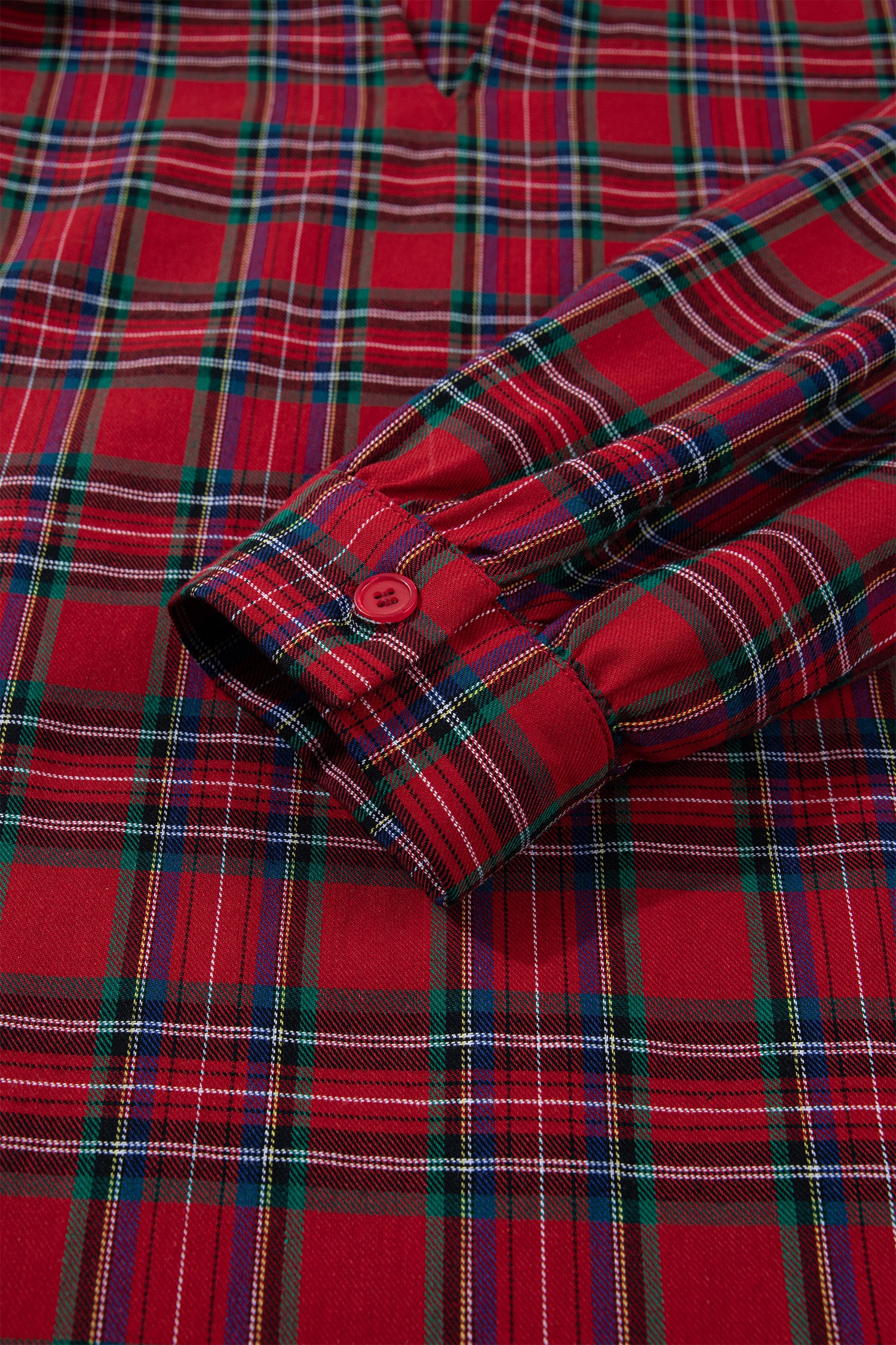 Red Plaid Long Sleeve Mini Shift Silhouette Decoration Dress-TOPS / DRESSES-[Adult]-[Female]-2022 Online Blue Zone Planet