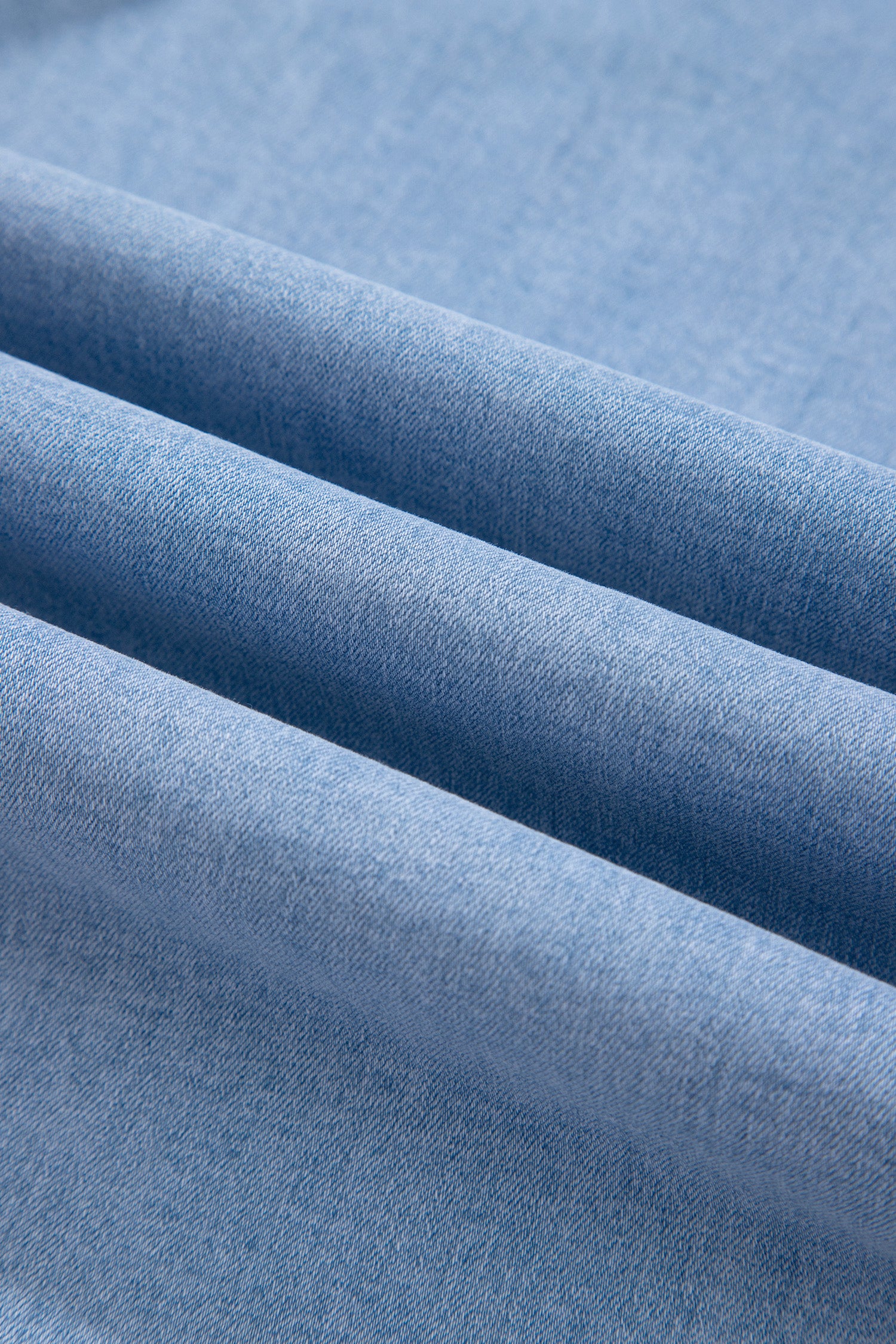 Beau Blue Solid Color Square Patch Pocket Ankle-length Barrel Jeans-Bottoms/Jeans-[Adult]-[Female]-2022 Online Blue Zone Planet