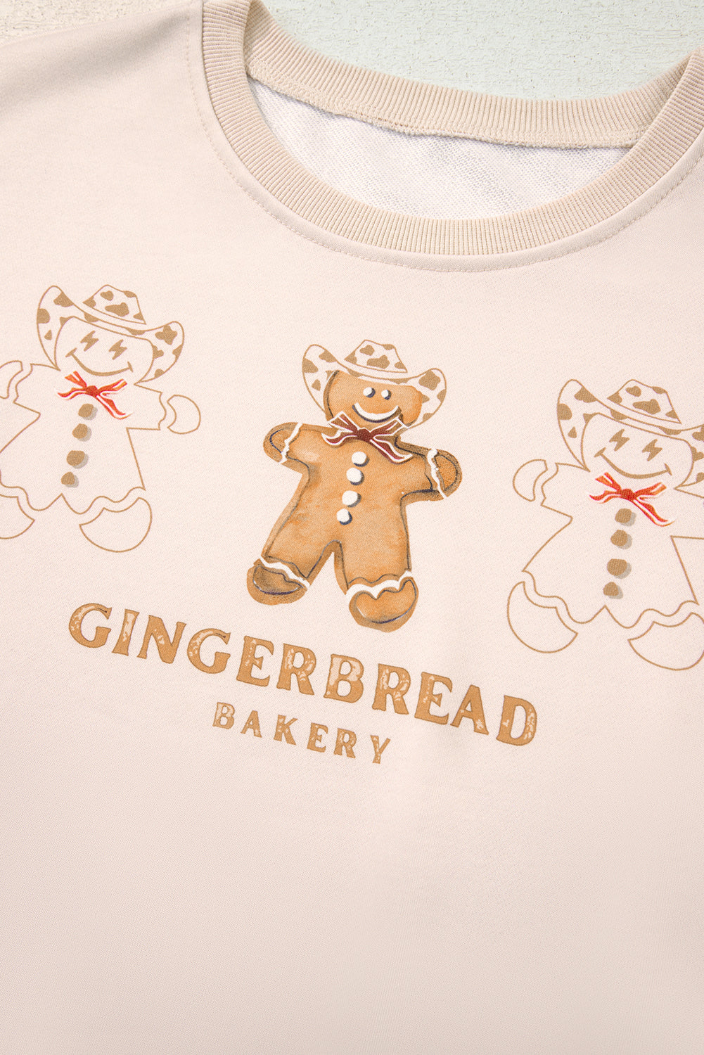 Jet Stream Gingerbread Bakery Christmas Print 2pcs Lounge Set-Loungewear & Sleepwear/Loungewear-[Adult]-[Female]-2022 Online Blue Zone Planet