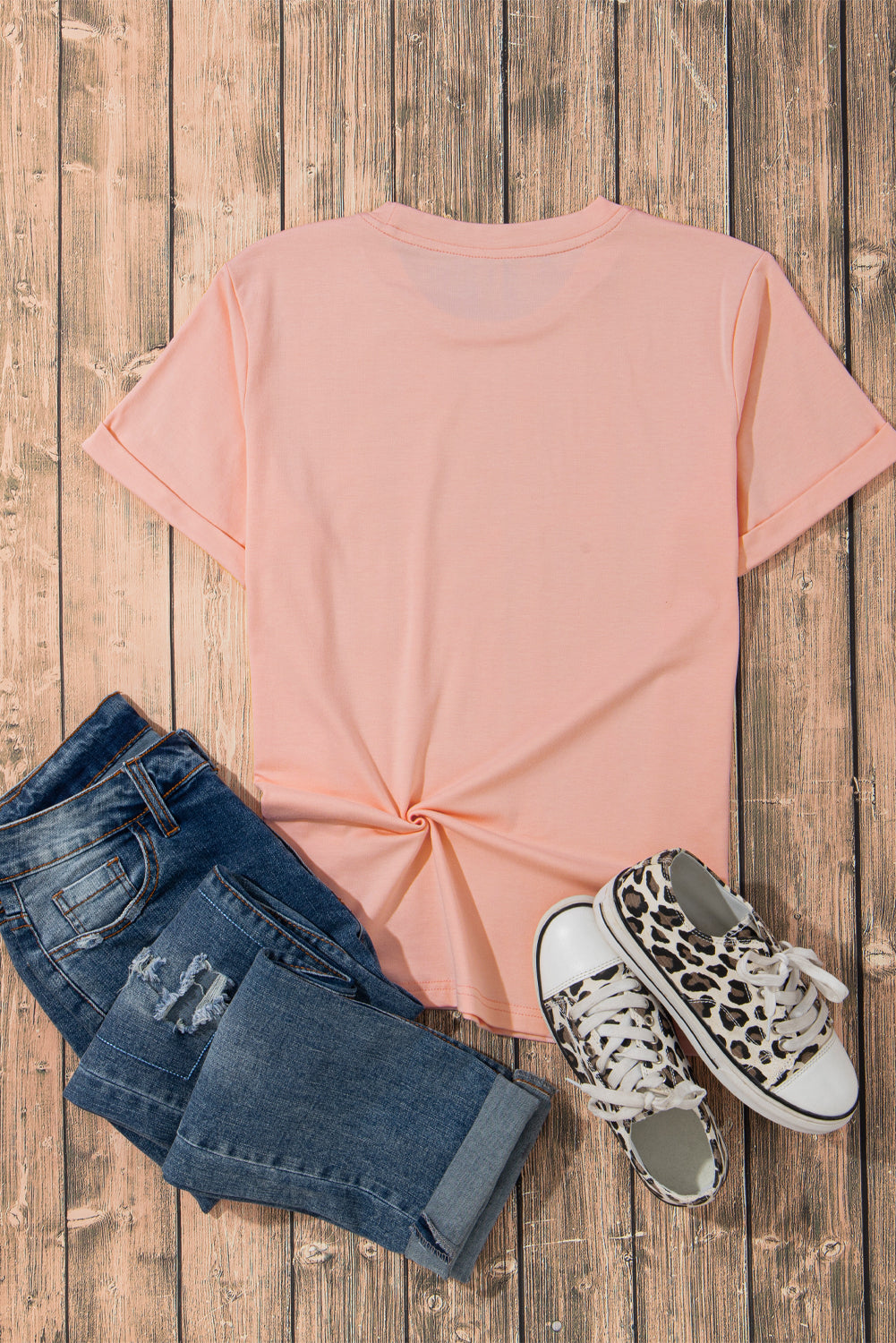Bright Green Casual Plain Crew Neck Tee-Tops/Tops & Tees-[Adult]-[Female]-2022 Online Blue Zone Planet