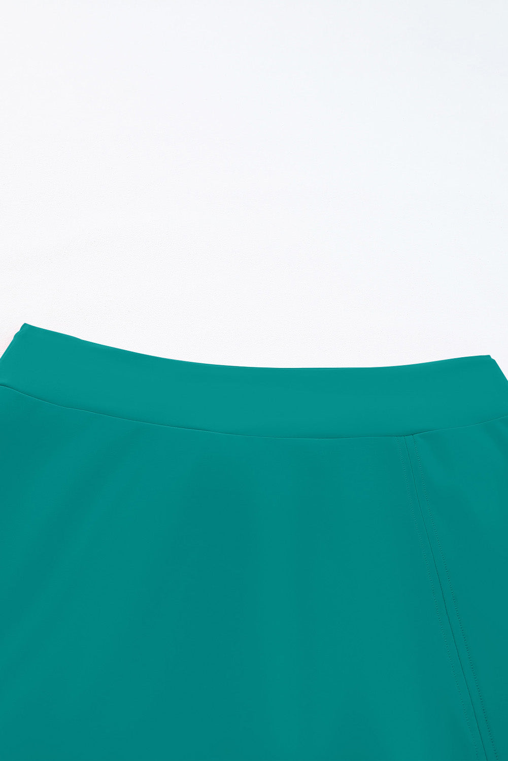 Green Solid Square Neck Sleeveless Tankini Swimsuit-Swimwear/Tankinis-[Adult]-[Female]-2022 Online Blue Zone Planet