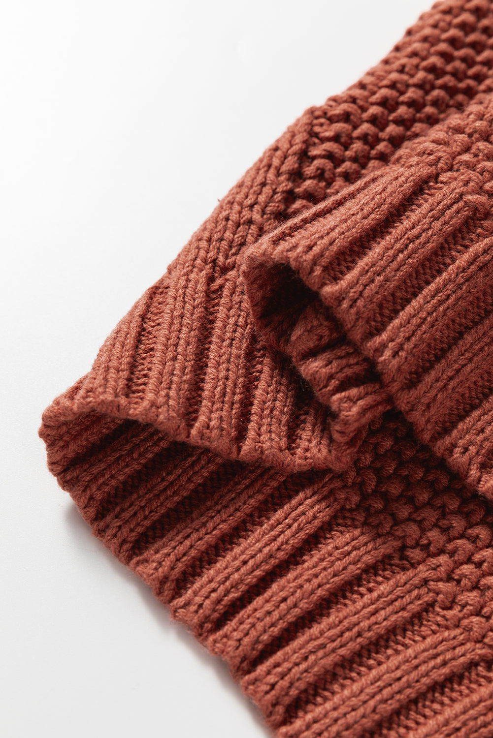 Redwood Burl Chunky Fit Slouchy Textured Knit Sweater-TOPS / DRESSES-[Adult]-[Female]-2022 Online Blue Zone Planet