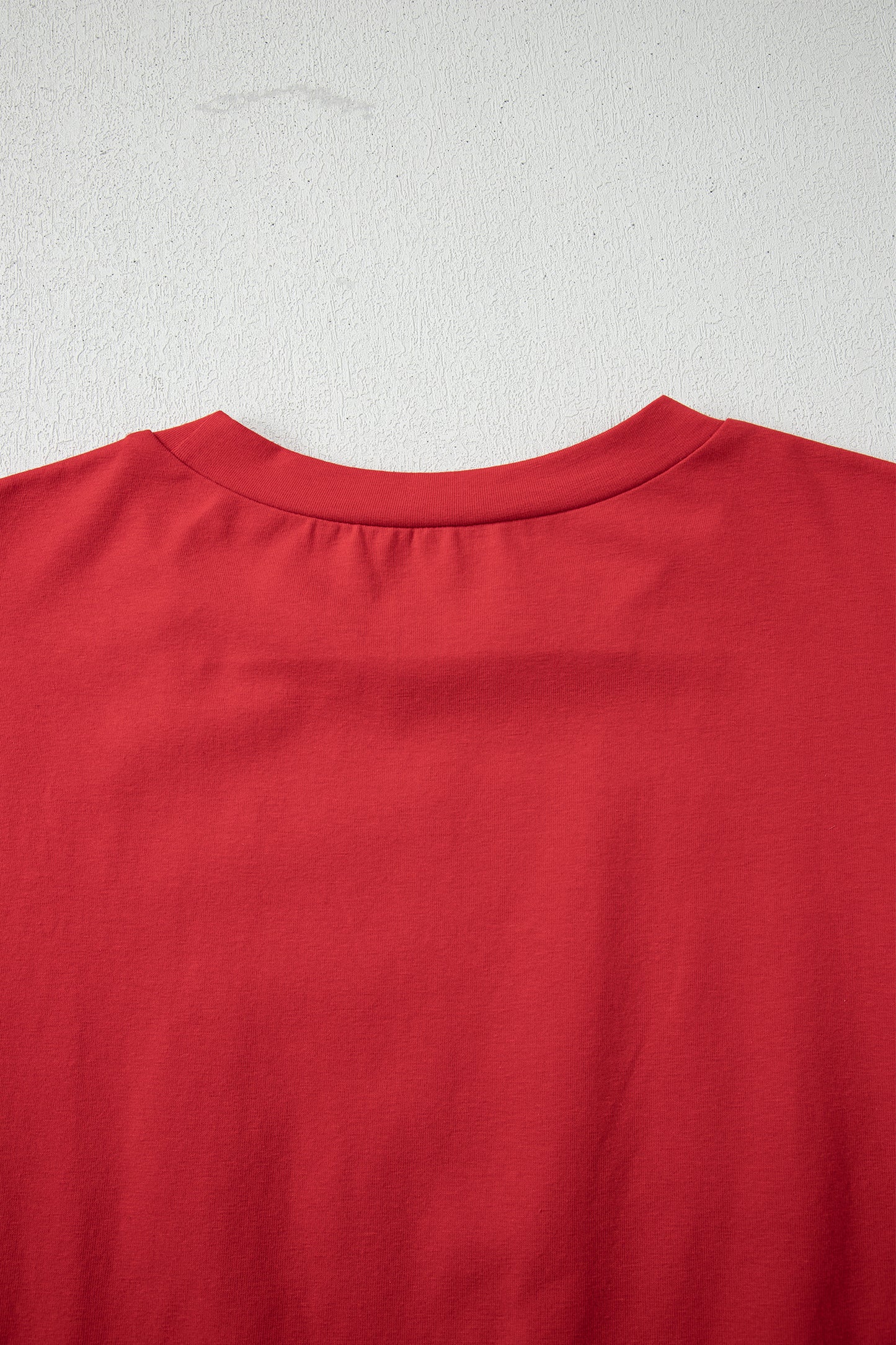 Fiery Red Stars Stripes Short Puff Sleeve Top-Tops/Tops & Tees-[Adult]-[Female]-2022 Online Blue Zone Planet