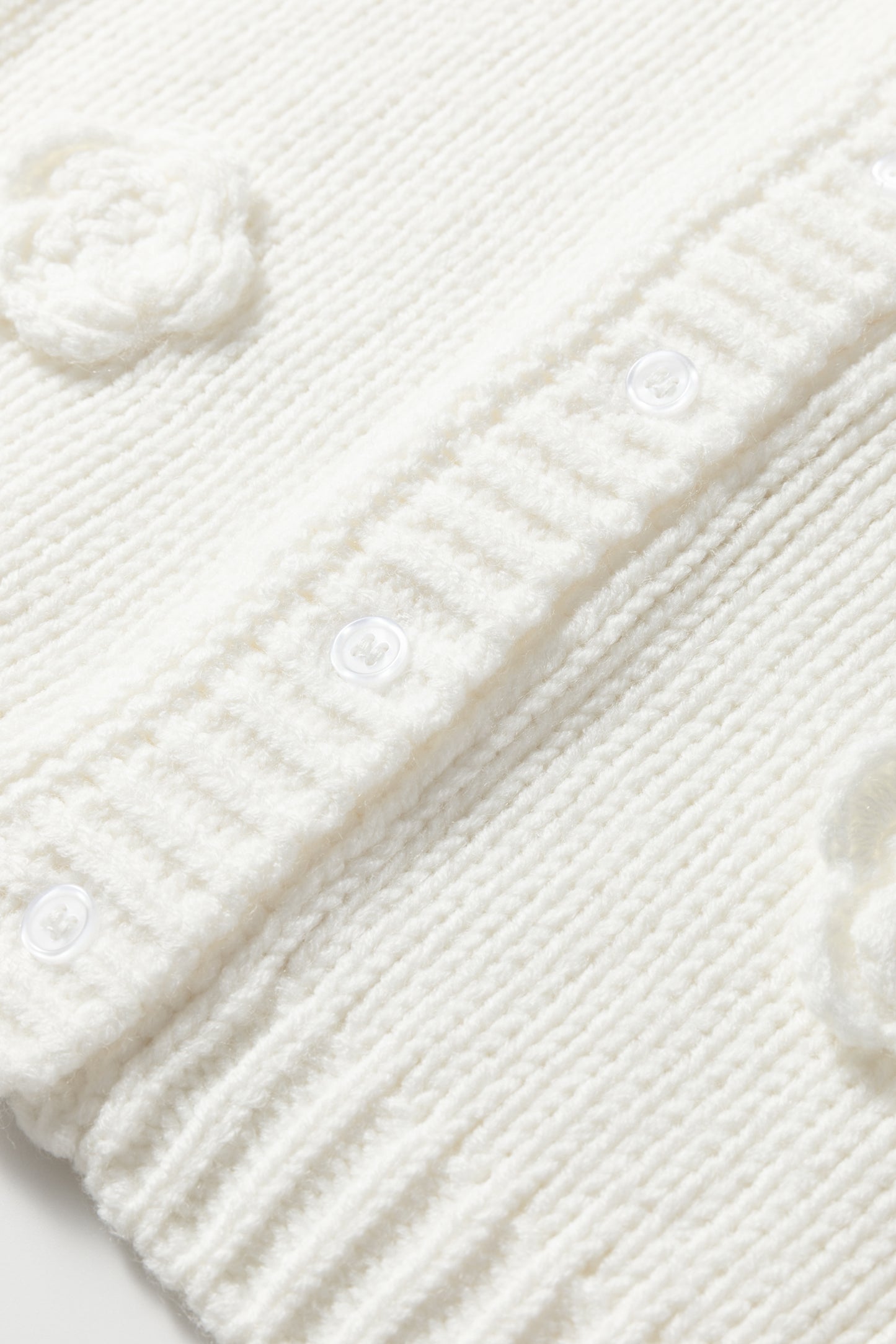 White 3d Flower Spaghetti Straps Sweater Vest-TOPS / DRESSES-[Adult]-[Female]-2022 Online Blue Zone Planet