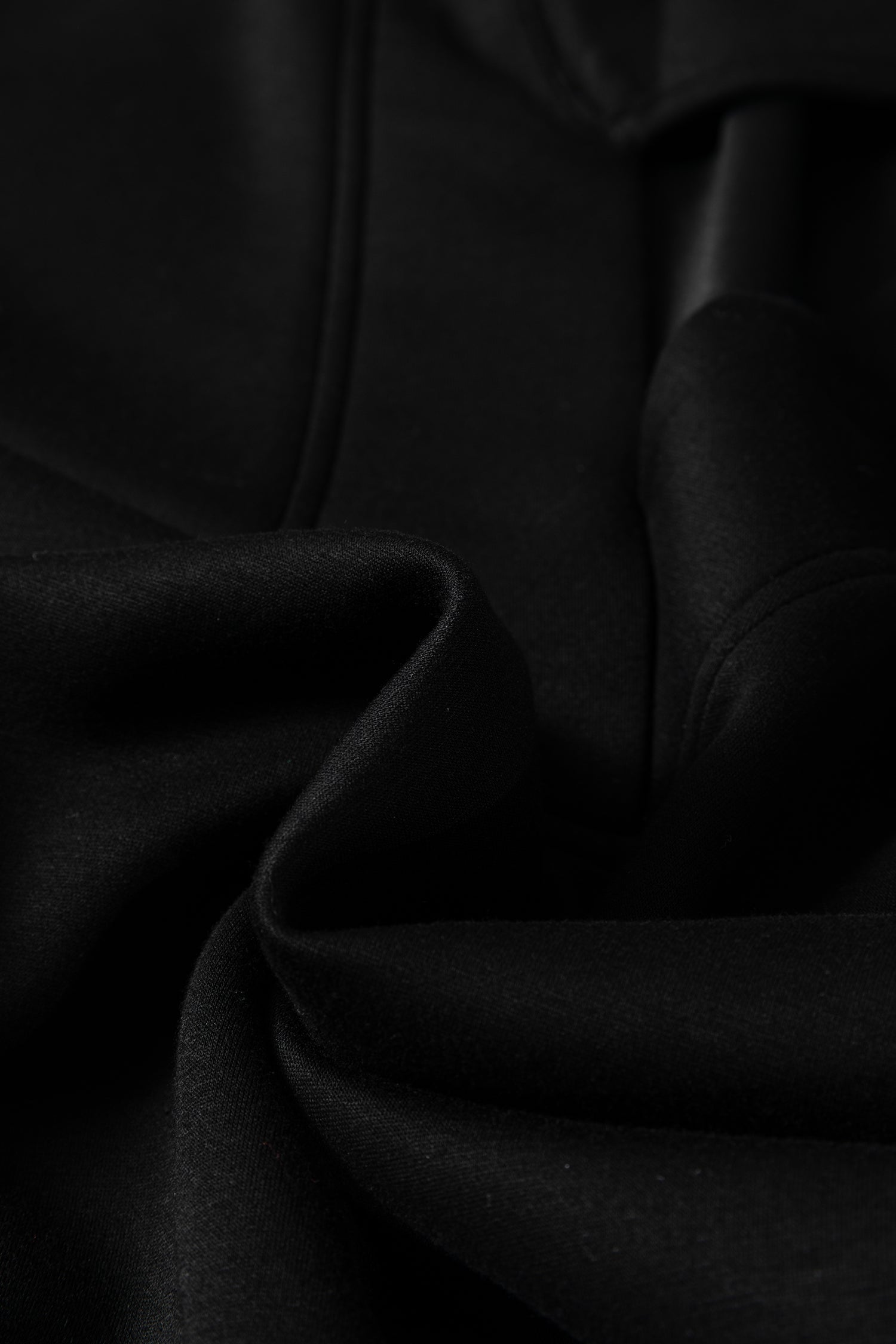 Bristol Black Collared V Neck Pullover Sweatshirt Sweatpants Set-Two Piece Sets/Pant Sets-[Adult]-[Female]-2022 Online Blue Zone Planet