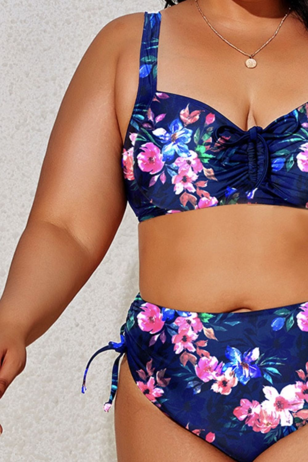 Blue Zone Planet | Plus Size Printed Wide Strap Two-Piece Swim Set-TOPS / DRESSES-[Adult]-[Female]-2022 Online Blue Zone Planet