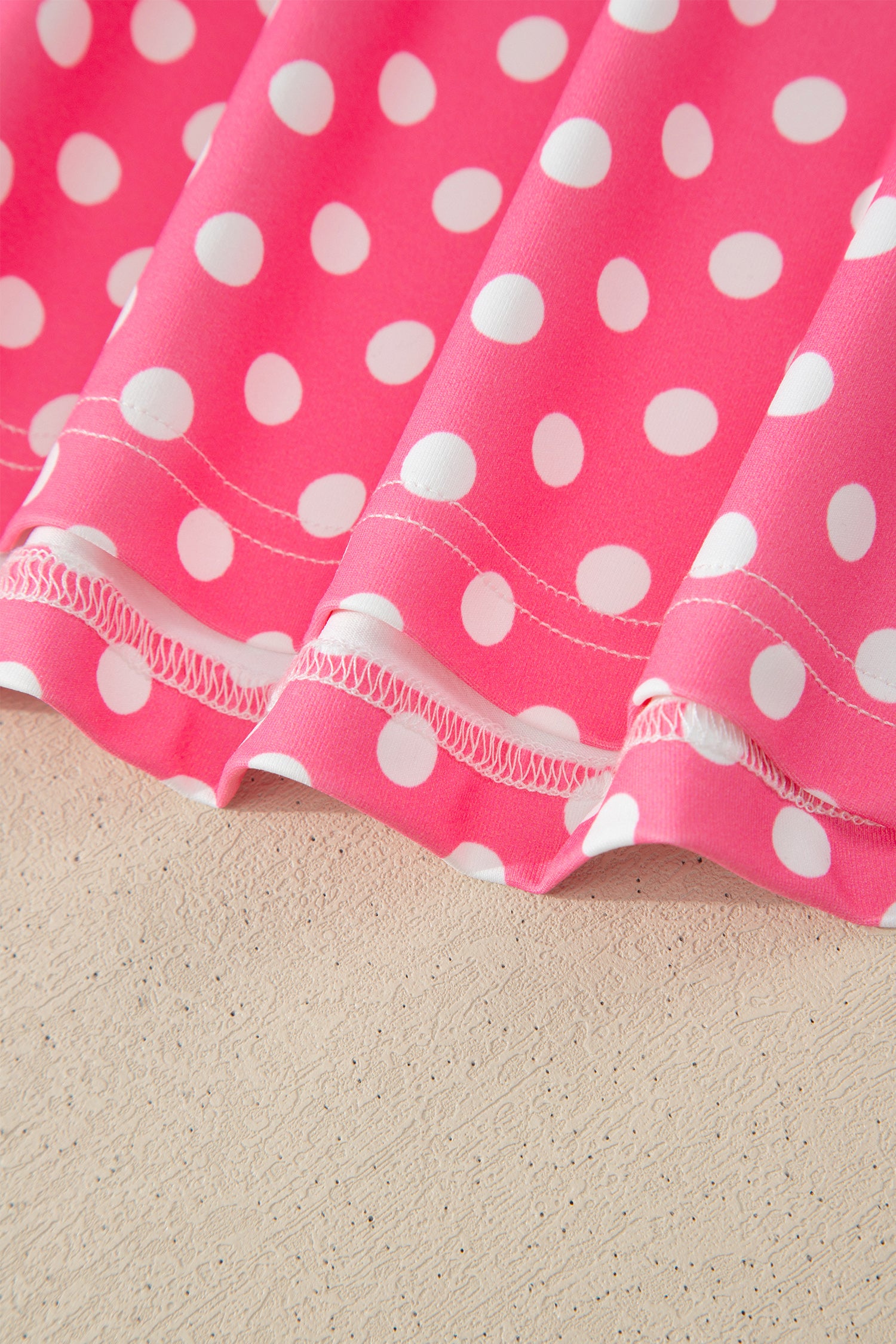 Pink Polka Dot Print Slim Tank Loose Pants 2pcs Outfit-Two Piece Sets/Pant Sets-[Adult]-[Female]-2022 Online Blue Zone Planet