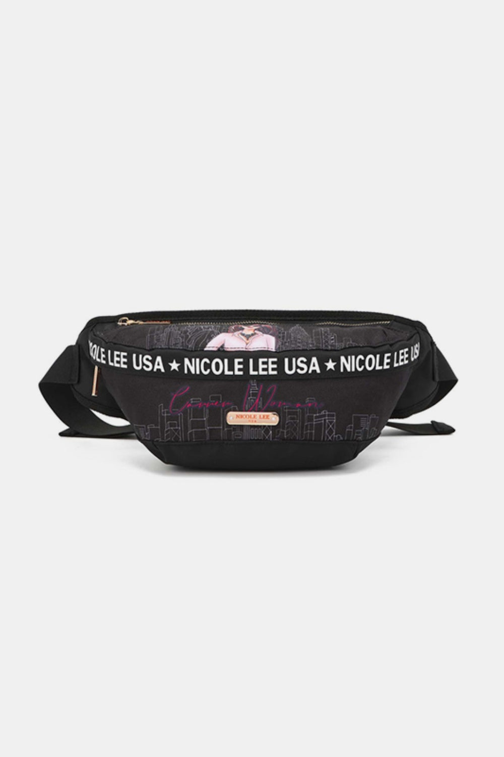 Nicole Lee USA Logo Fanny Pack-TOPS / DRESSES-[Adult]-[Female]-Career Woman-One Size-2022 Online Blue Zone Planet