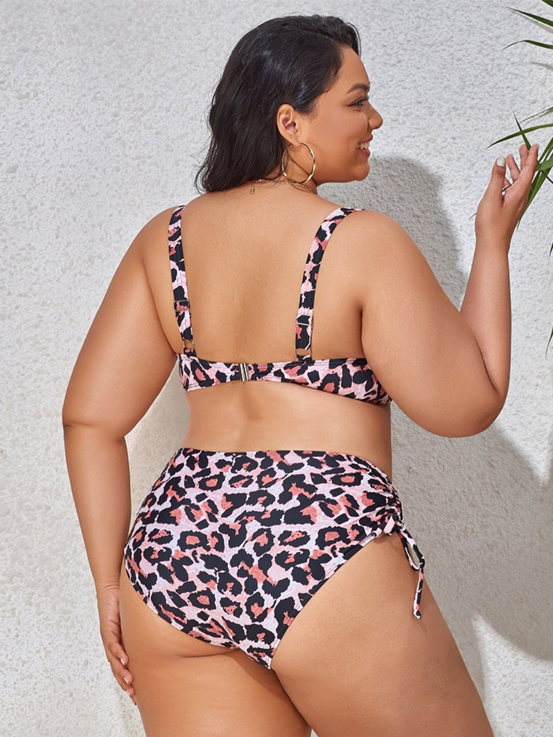 Blue Zone Planet | Plus Size Printed Wide Strap Two-Piece Swim Set-TOPS / DRESSES-[Adult]-[Female]-2022 Online Blue Zone Planet