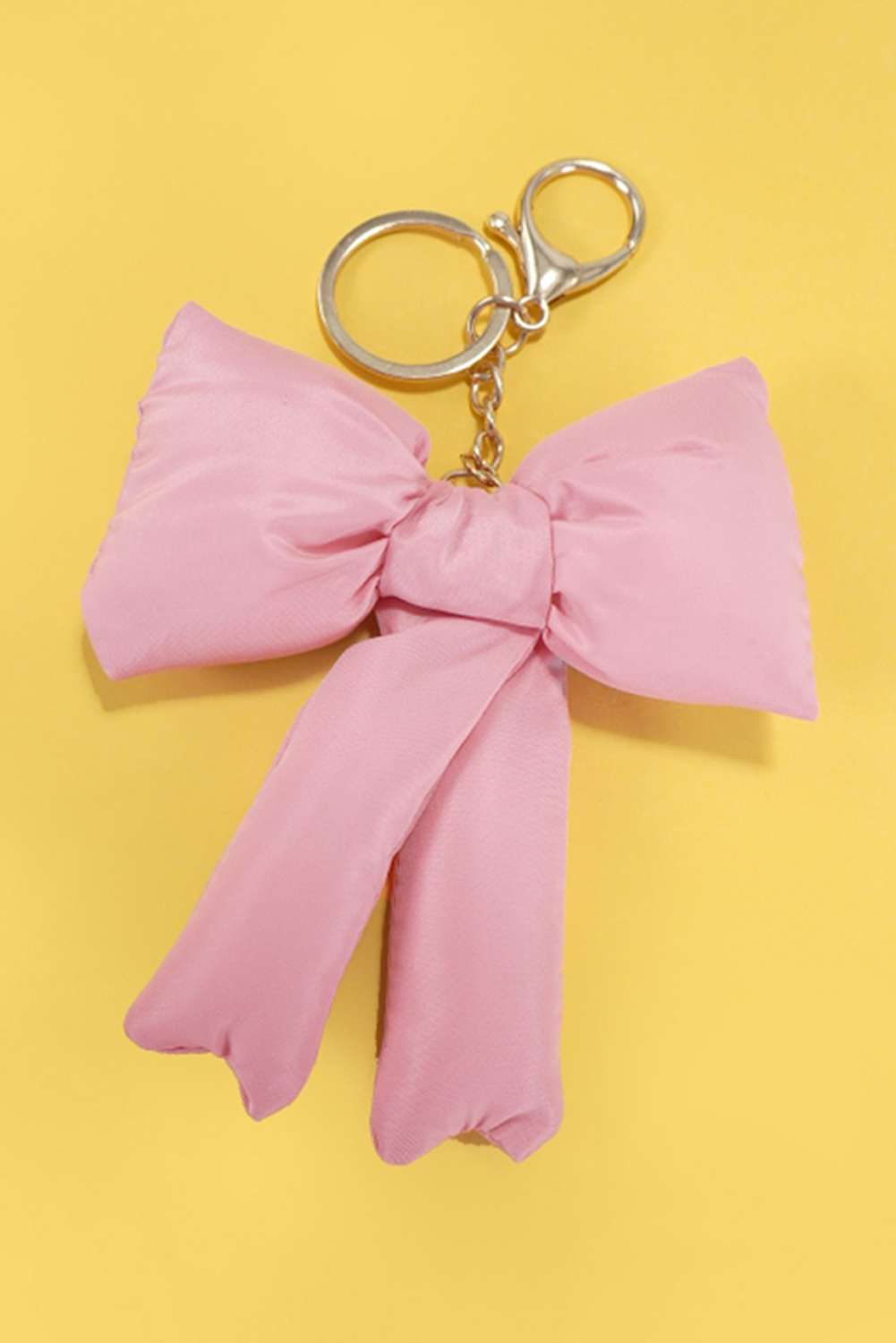 Blue Zone Planet | Pink Puff Bow Bag Charm Cute Keychain-Accessories & Jewelry-[Adult]-[Female]-Pink-ONE SIZE-2022 Online Blue Zone Planet