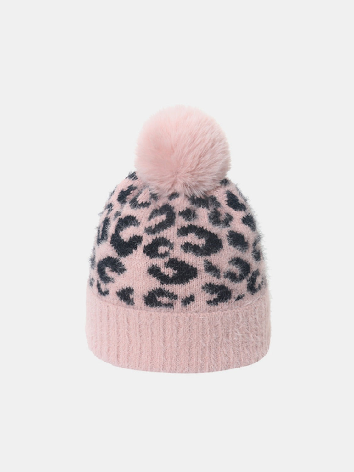 Leopard Hat with Pompom-TOPS / DRESSES-[Adult]-[Female]-Blush Pink-One Size-2022 Online Blue Zone Planet