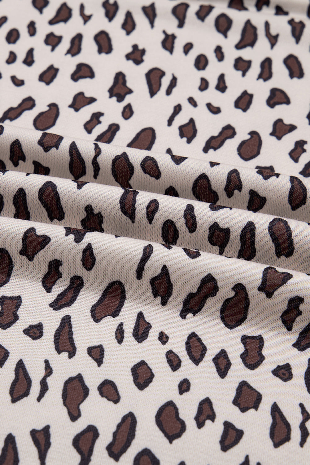 Khaki Leopard Print Zip up Collar Patchwork Shift Mini Dress-TOPS / DRESSES-[Adult]-[Female]-2022 Online Blue Zone Planet