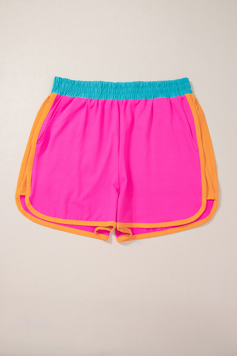 Blue Contrast Trim Cap Sleeve Tee Shorts Set-Two Piece Sets/Short Sets-[Adult]-[Female]-2022 Online Blue Zone Planet