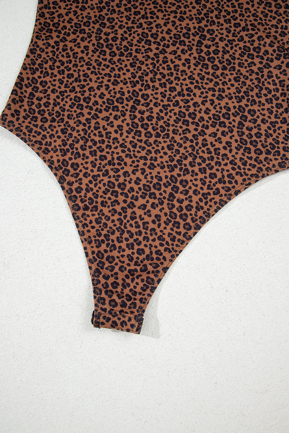 Brown Leopard Printed Sleeveless Scoop Neck Bodysuit-Tops/Bodysuits-[Adult]-[Female]-2022 Online Blue Zone Planet