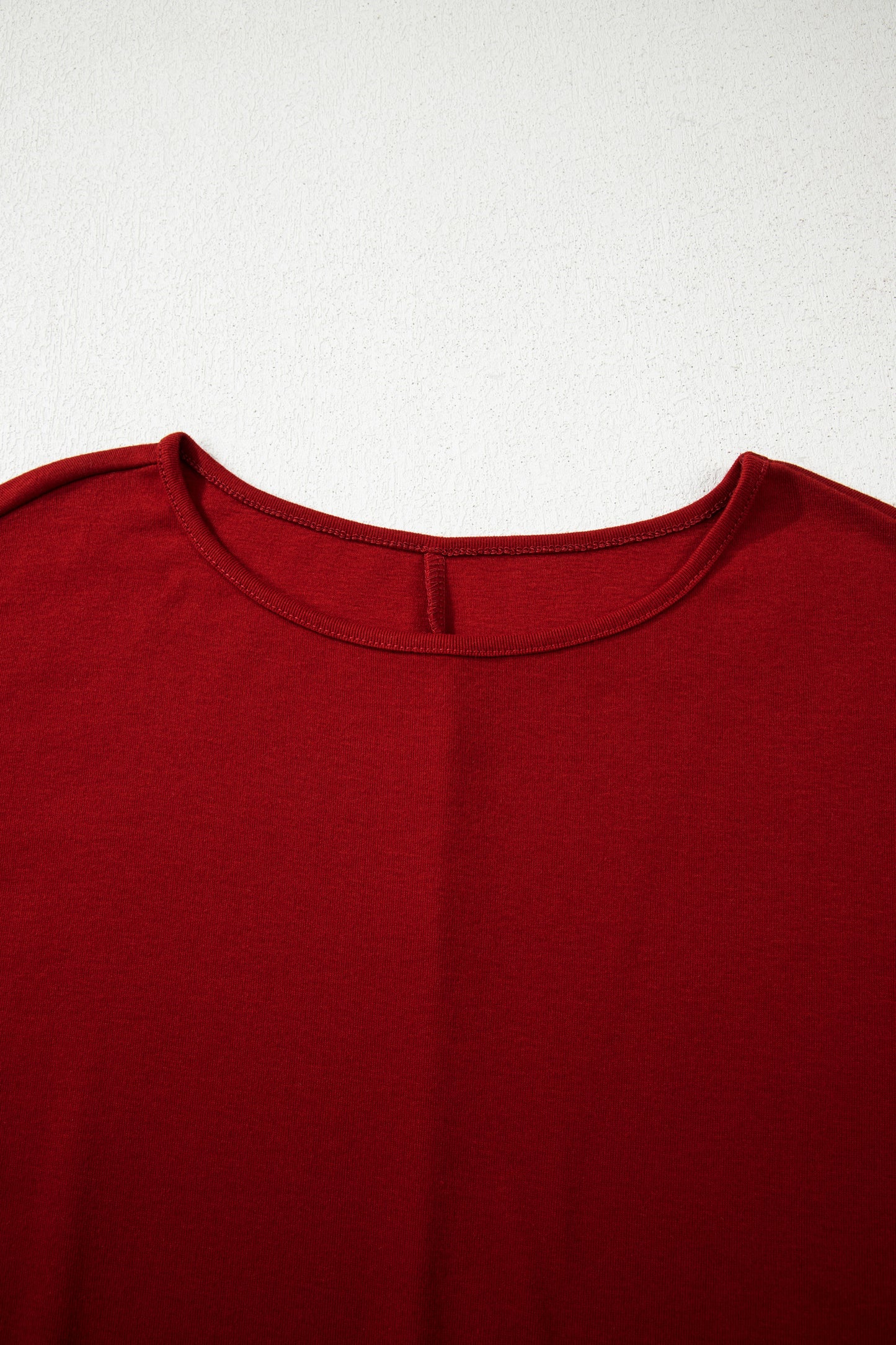 Red Dahlia Solid Color Extended Cuffs Long Sleeve Top-Tops/Long Sleeve Tops-[Adult]-[Female]-2022 Online Blue Zone Planet