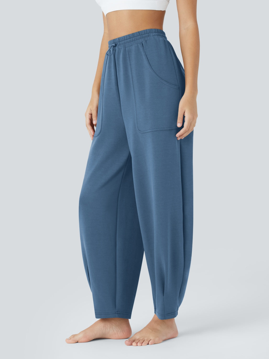 Blue Zone Planet | Lovelet Drawstring Pants with Pockets-BOTTOMS SIZES SMALL MEDIUM LARGE-[Adult]-[Female]-2022 Online Blue Zone Planet