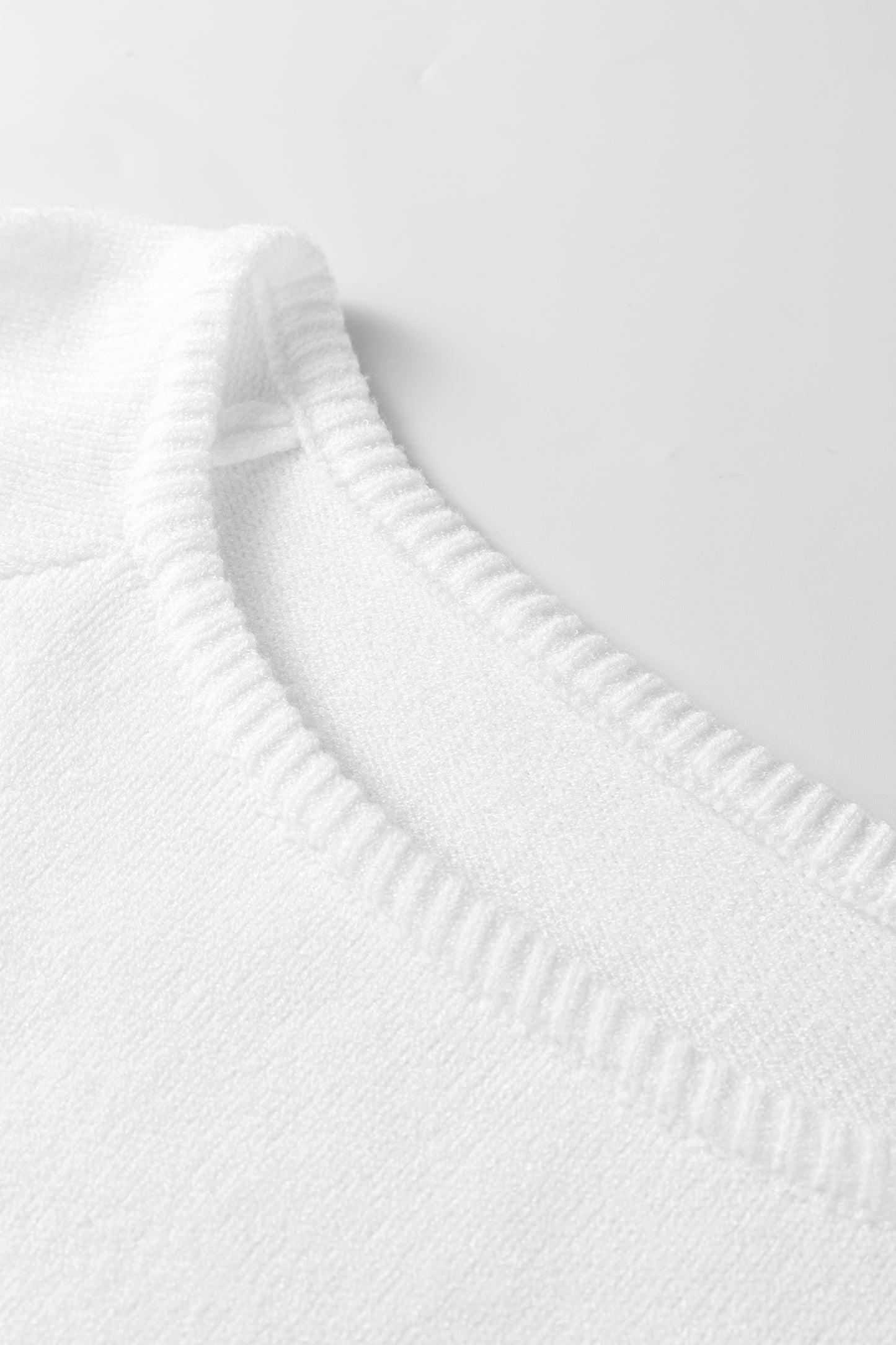 White Solid Color Knit Loose Bracelet Sleeve Dolman Sweater-Bracelet-[Adult]-[Female]-2022 Online Blue Zone Planet