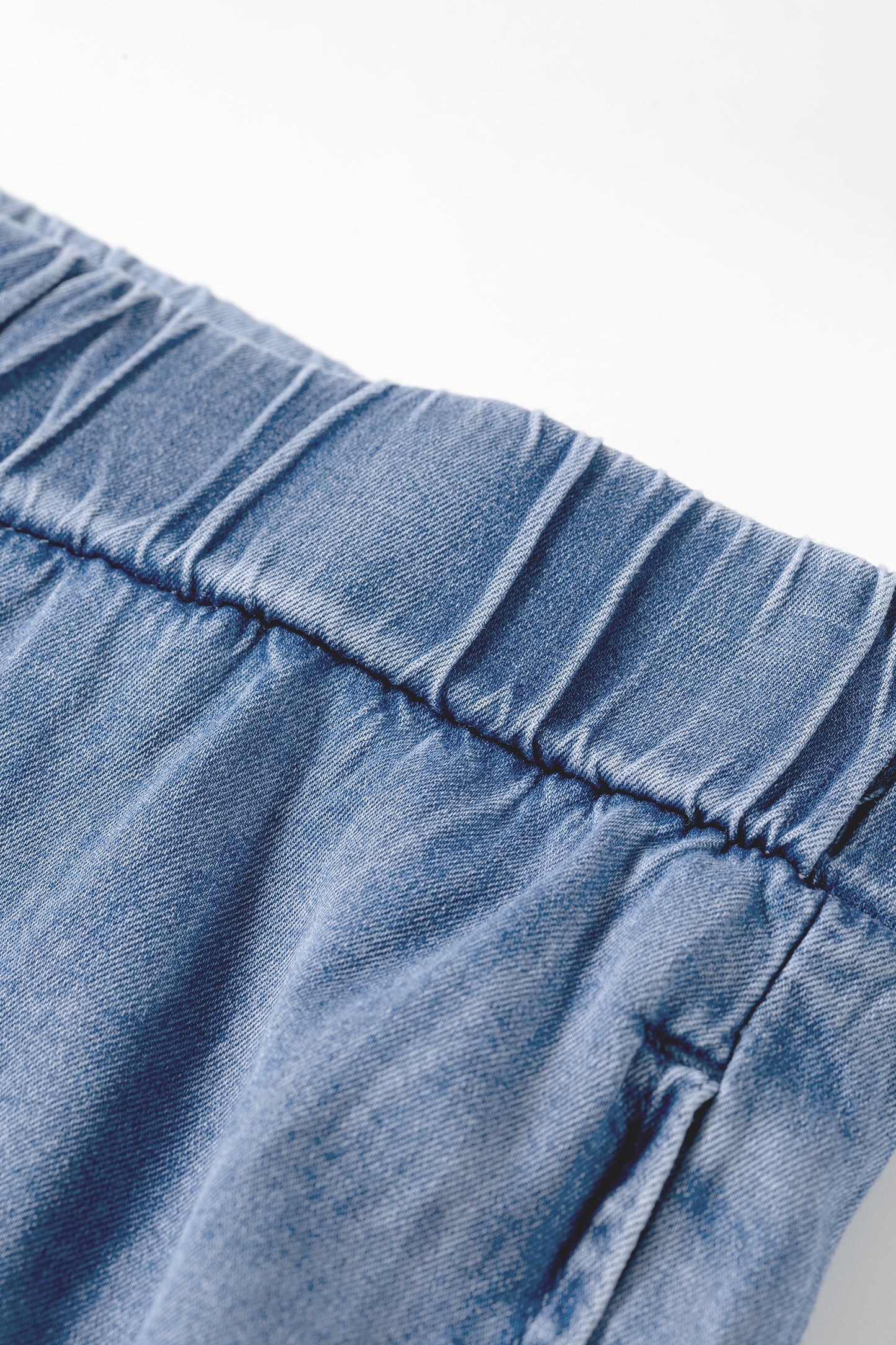 Dusk Blue Tiered Raw Edge Ruffled Plus Size Wide Leg Denim Pants-Plus Size/Plus Size Bottoms-[Adult]-[Female]-2022 Online Blue Zone Planet