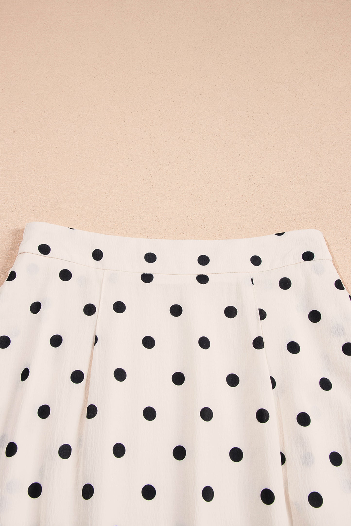 White Polka Dot Ruffled Slit Maxi Skirt-Bottoms/Skirts & Petticoat-[Adult]-[Female]-2022 Online Blue Zone Planet