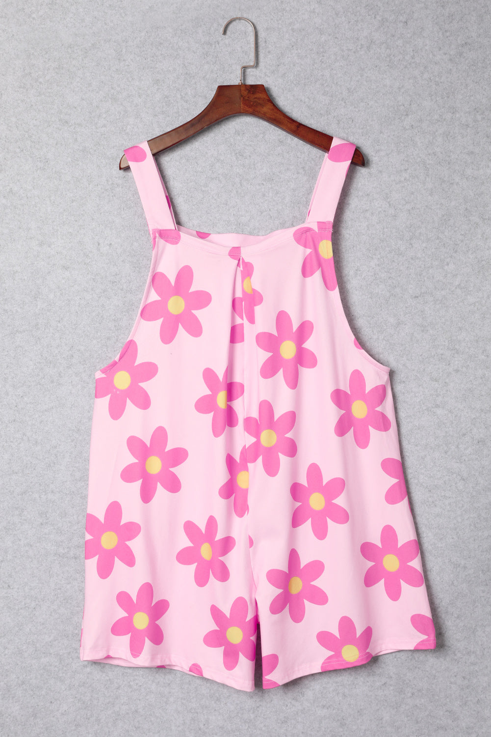 Pocketed Flower Wide Strap Overall-TOPS / DRESSES-[Adult]-[Female]-2022 Online Blue Zone Planet