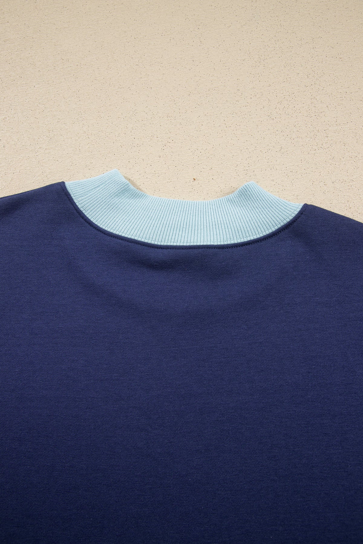 Pink Colorblock Trim Crewneck Long Sleeve Pullover Sweatshirt-Tops/Sweatshirts & Hoodies-[Adult]-[Female]-2022 Online Blue Zone Planet