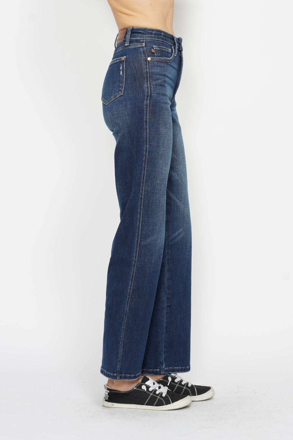 Judy Blue Full Size High Waist Tummy Control Jeans-[Adult]-[Female]-2022 Online Blue Zone Planet