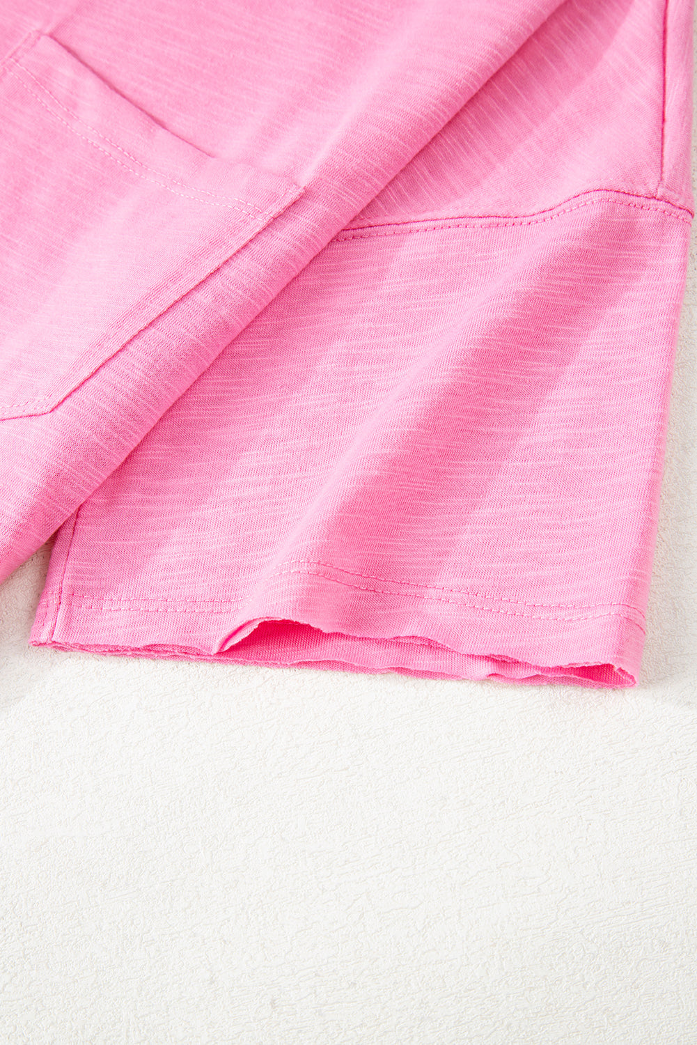 Sachet Pink Loose Fit Half Sleeve T Shirt and High Waist Skirt Set-Two Piece Sets/Two Piece Dresses-[Adult]-[Female]-2022 Online Blue Zone Planet