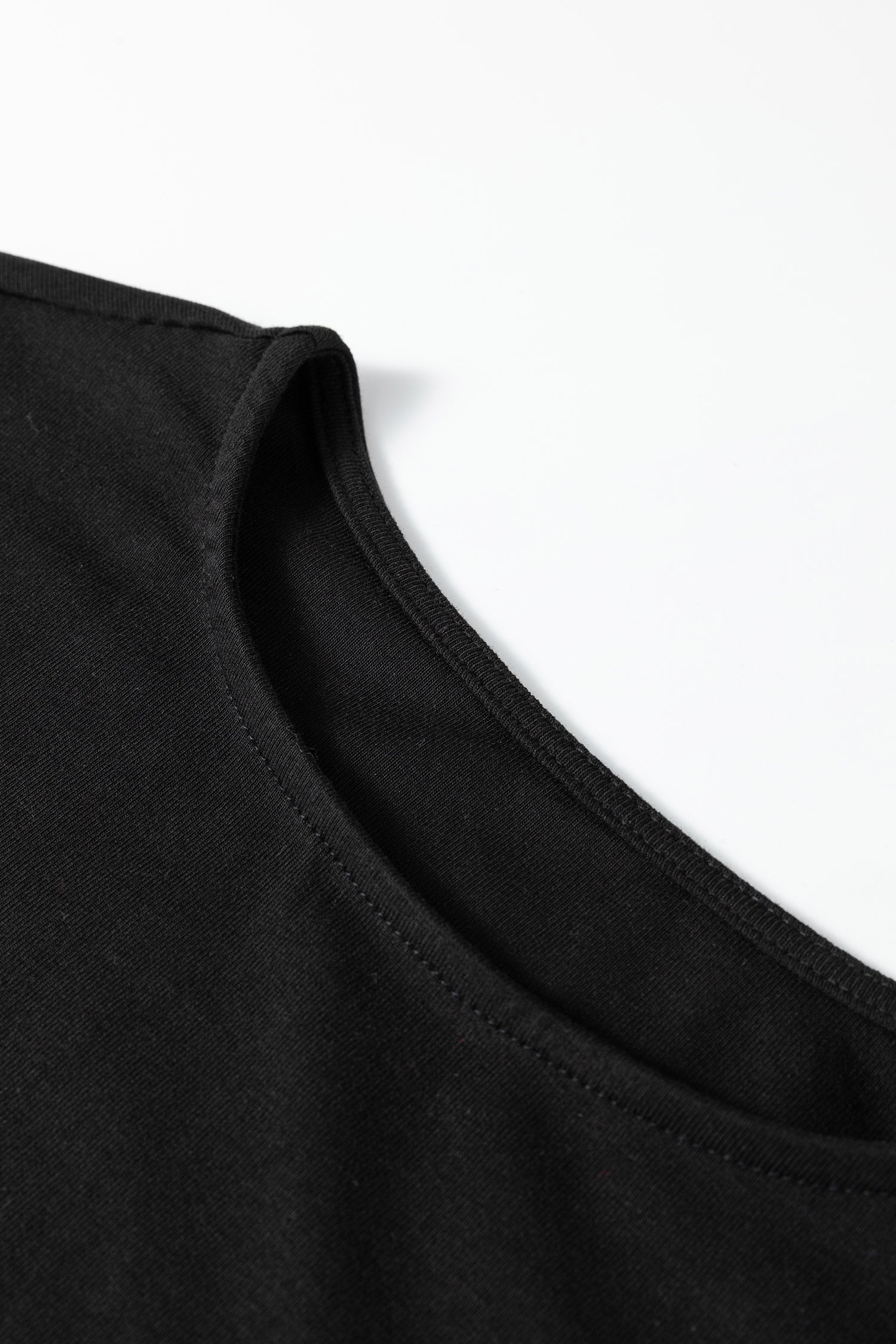 Black Short Sleeve Knit Top Patchwork Pleated Long Dress-TOPS / DRESSES-[Adult]-[Female]-2022 Online Blue Zone Planet