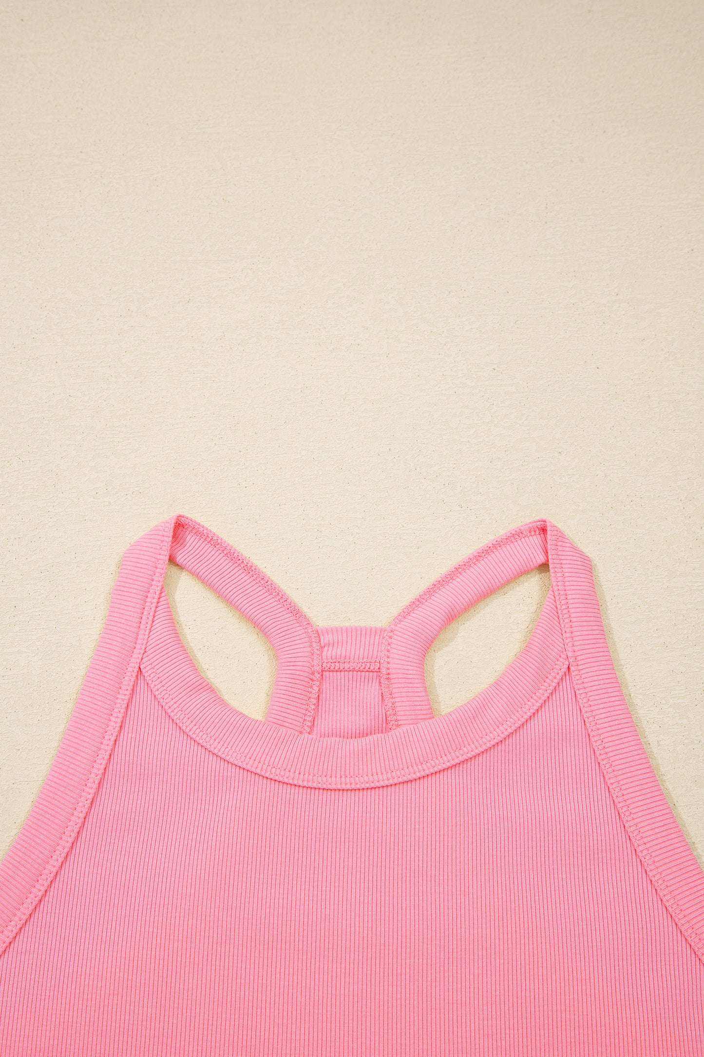 Sachet Pink Slim Tank Top Elastic Waist Mini Skort 2pcs Outfit-Two Piece Sets/Two Piece Dresses-[Adult]-[Female]-2022 Online Blue Zone Planet