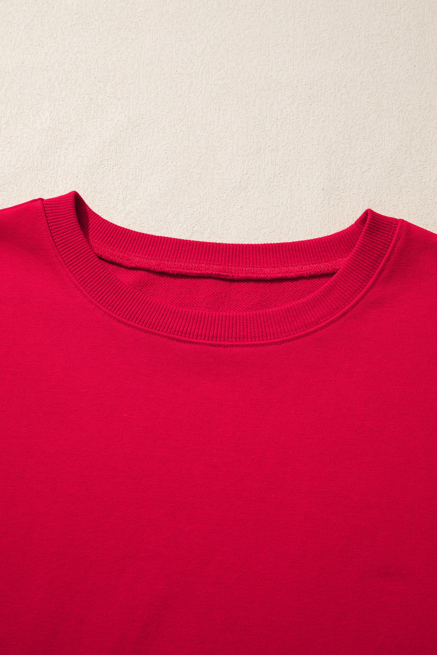 Fiery Red Striped Patchwork Sleeve Colorblock Sweatshirt-Tops/Sweatshirts & Hoodies-[Adult]-[Female]-2022 Online Blue Zone Planet