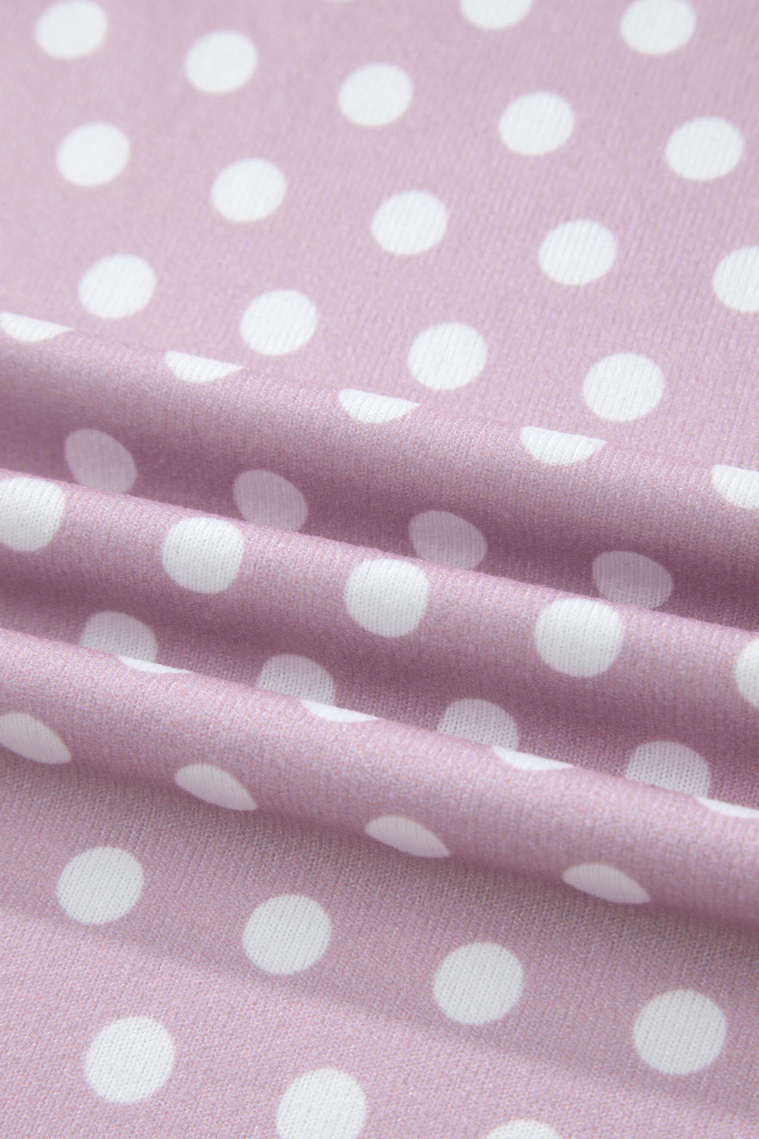Pink Polka Dot Print Short Set-Two Piece Sets/Short Sets-[Adult]-[Female]-2022 Online Blue Zone Planet